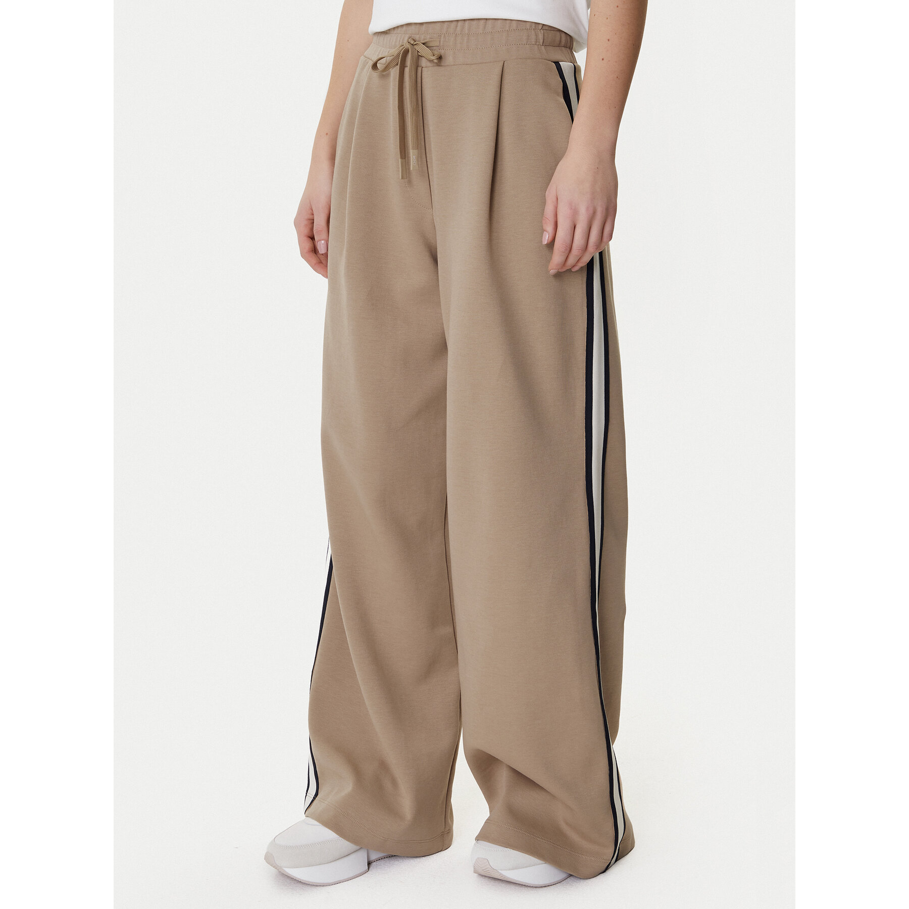 Weekend Max Mara Jogginghose Perdoni 2615781051 Beige Wide Leg