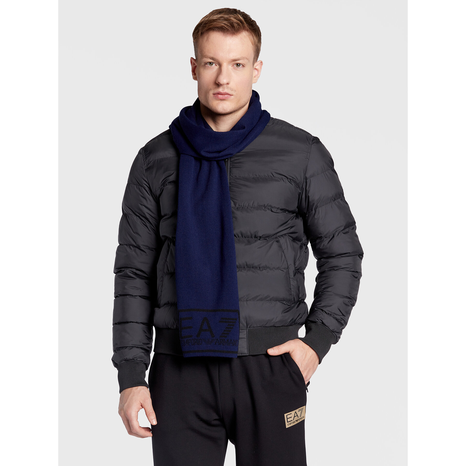 Sál EA7 Emporio Armani 274902 2F300 00035 Sötétkék