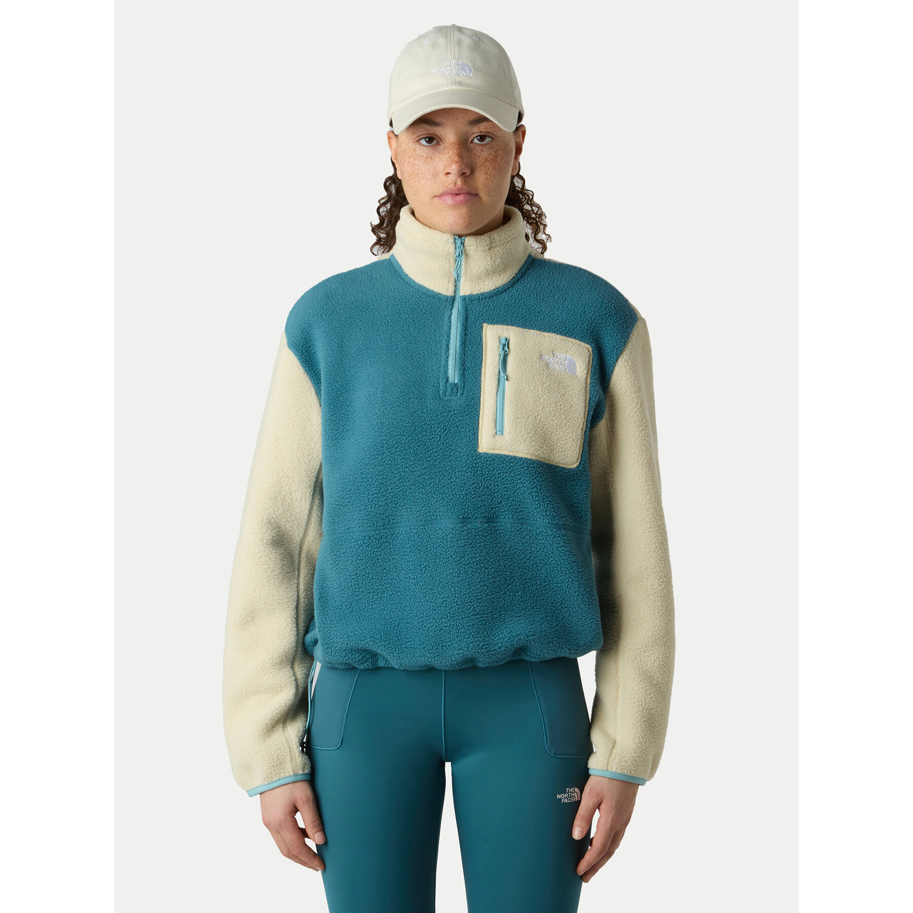 The North Face Fleecejacke Yumiori NF0A8E89 Grün Regular Fit