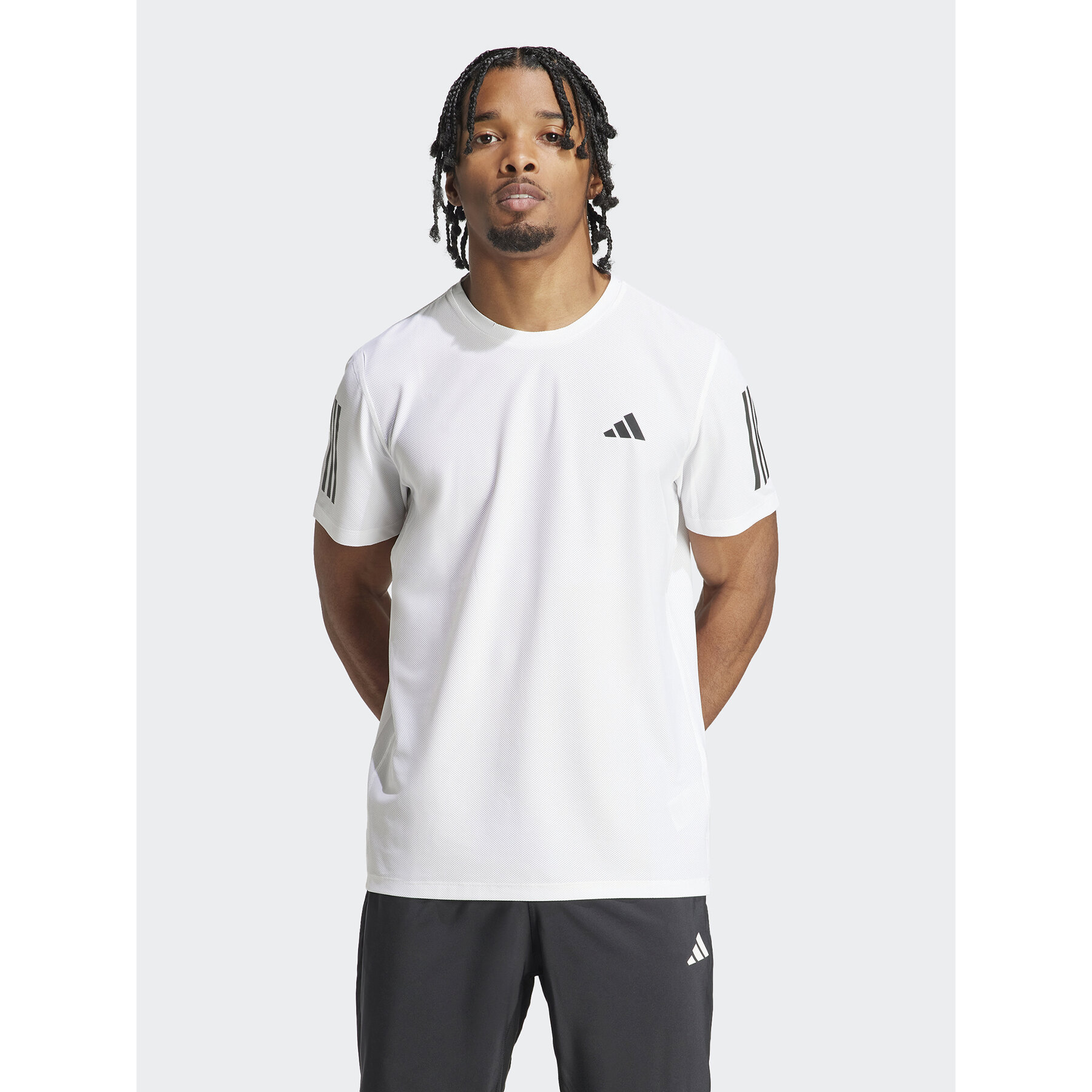 Adidas Technisches T-Shirt Own The Run IK7436 Weiß Regular Fit