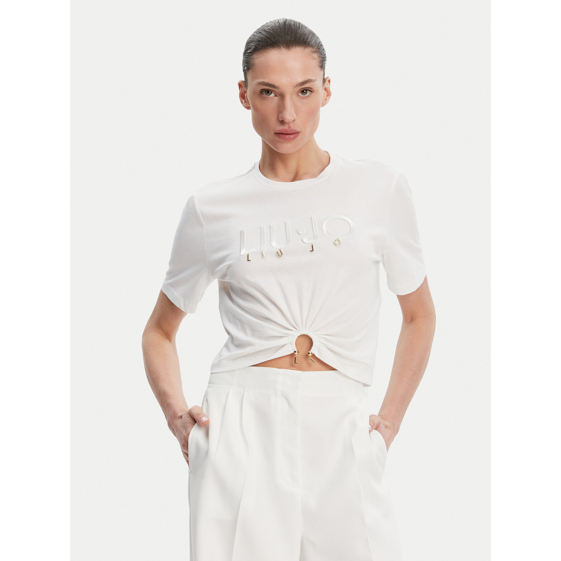 Liu Jo T-Shirt WA5139 JS923 Λευκό Regular Fit