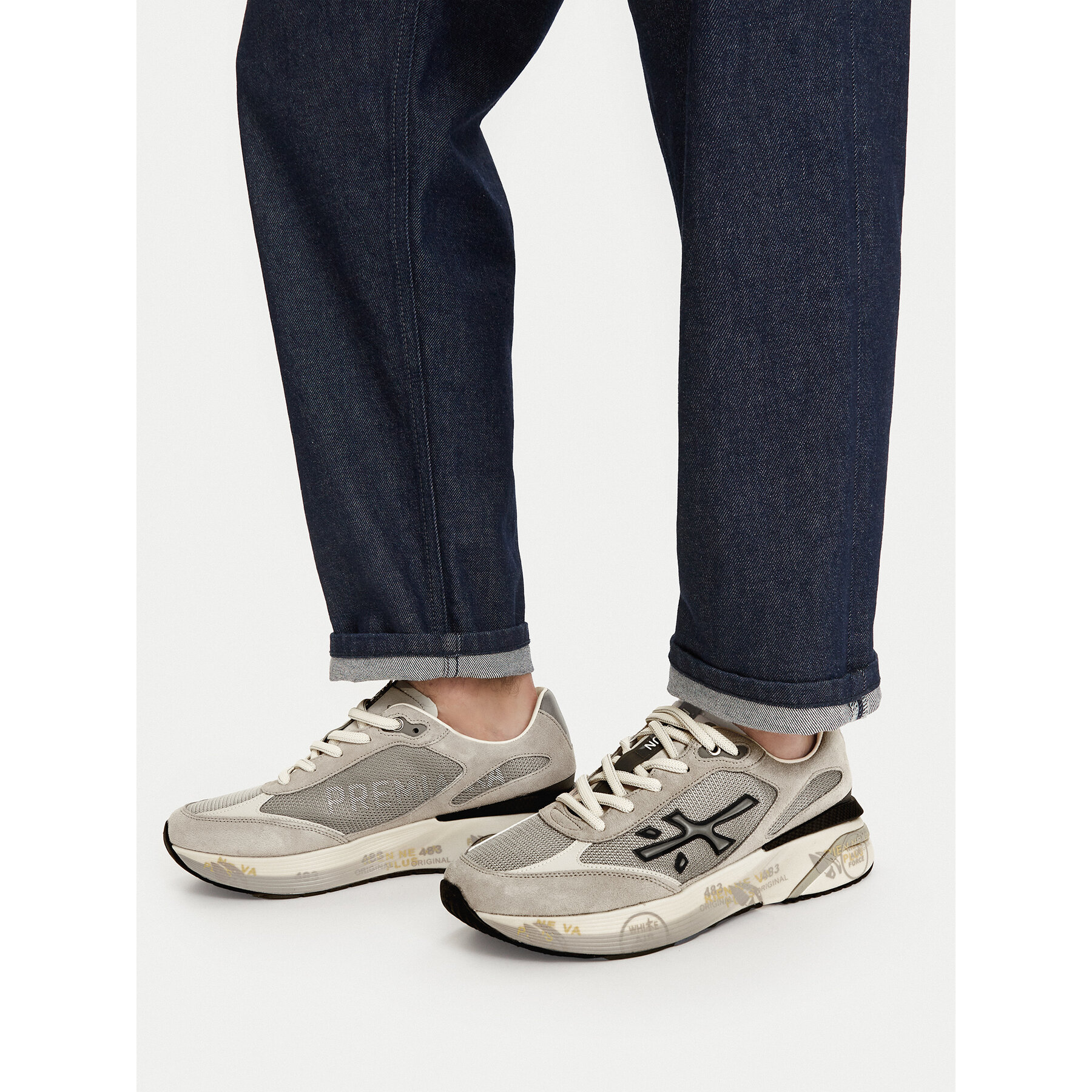 Sneakersy Premiata MOERUN VAR 7304 Sivá