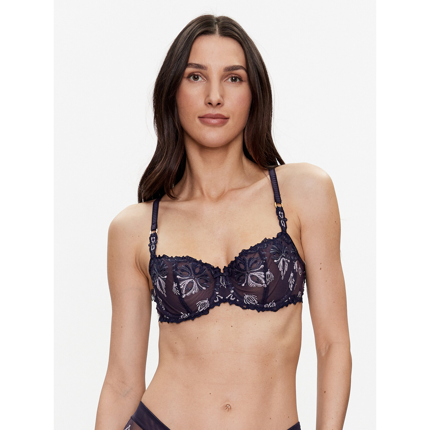 Chantelle Σουτιέν Balconette Champs Elysées C26050 Σκούρο μπλε