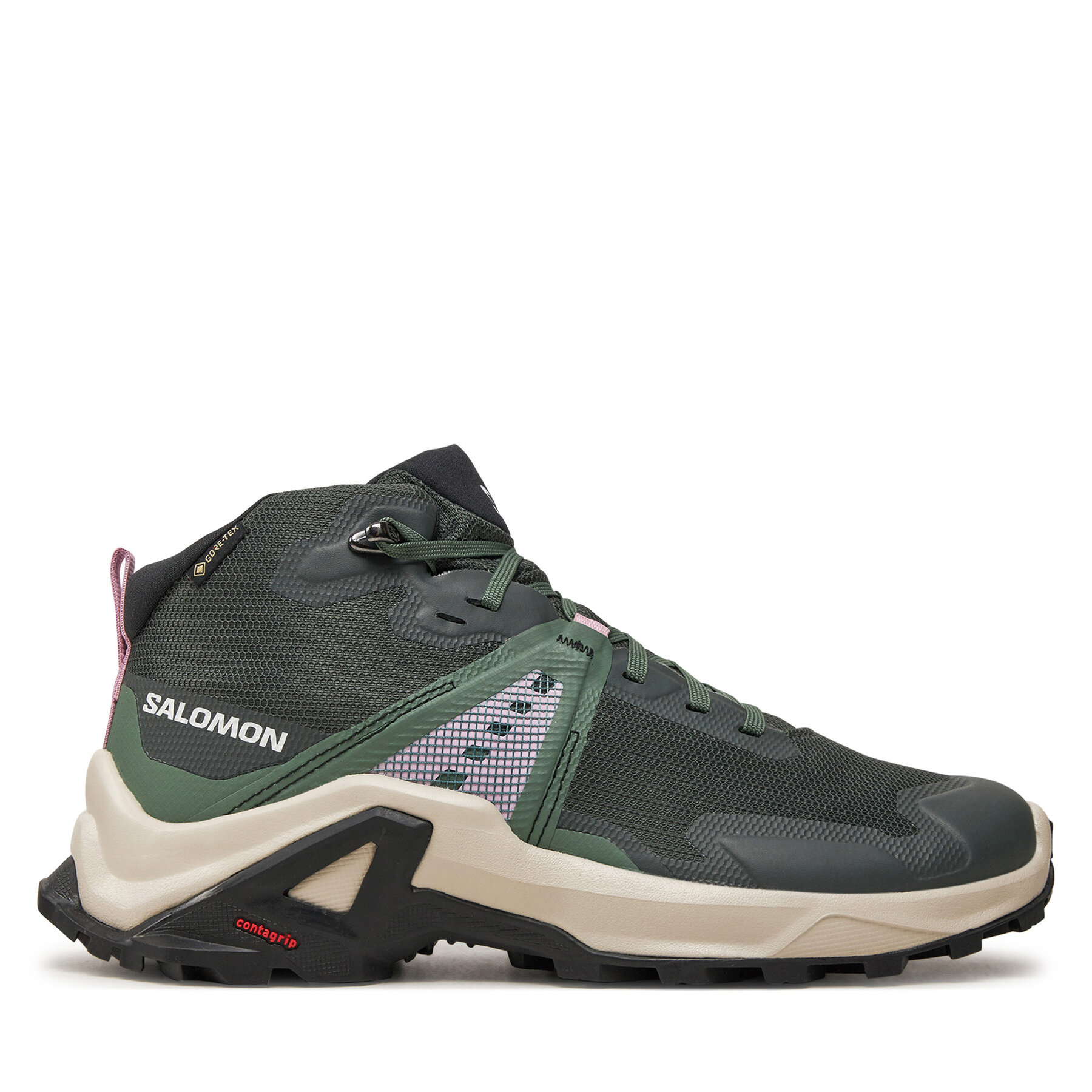 Туристически Salomon X Raise Mid Gore-Tex L47458100 Зелен