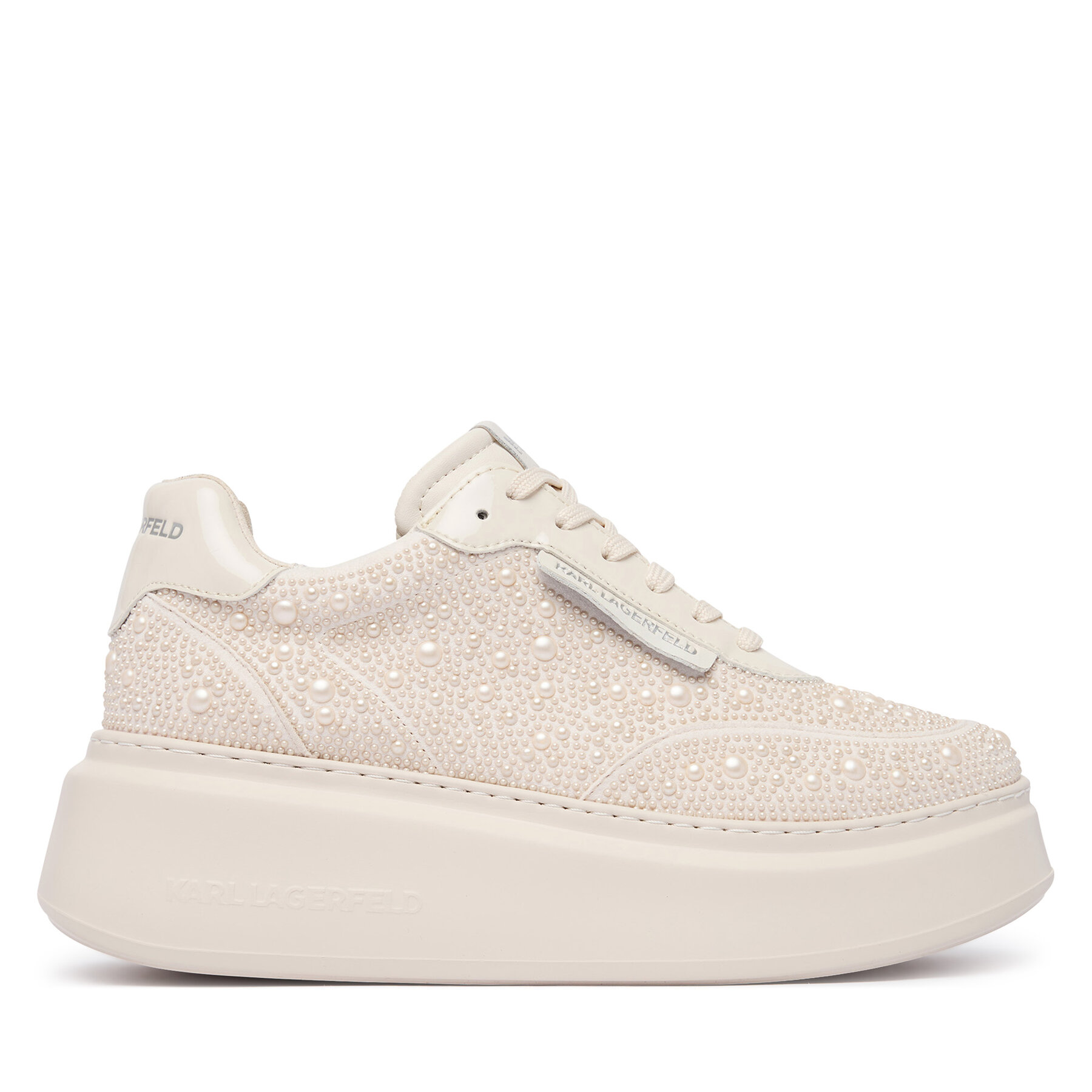 Sneakersy KARL LAGERFELD Anakapri KL63523 Krémová