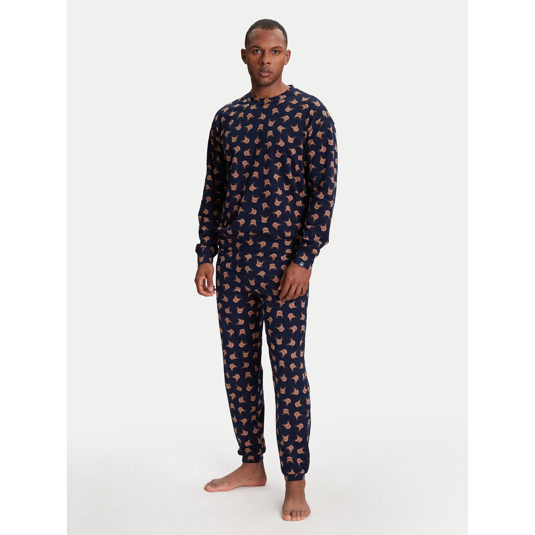 United Colors Of Benetton United Colors Of Benetton Πιτζάμα 38DK4P02L Σκούρο μπλε Regular Fit