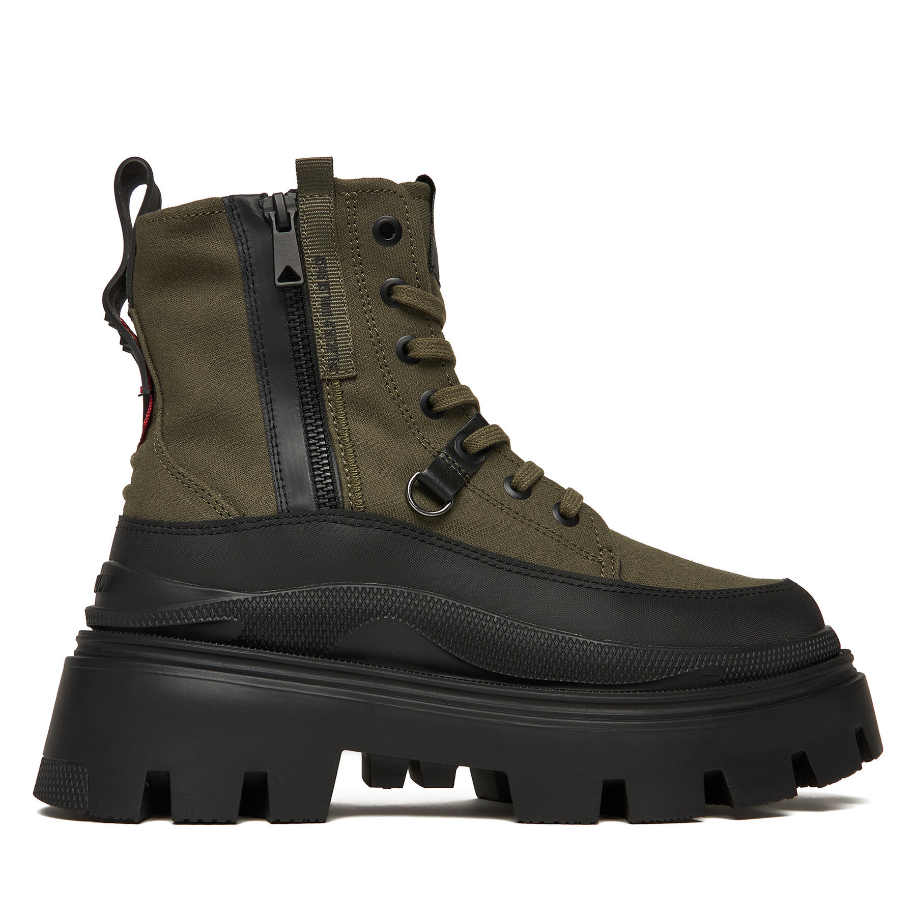 Šnurovacia obuv Palladium Pallasquad Zip Tx 99532-325-M Zelená