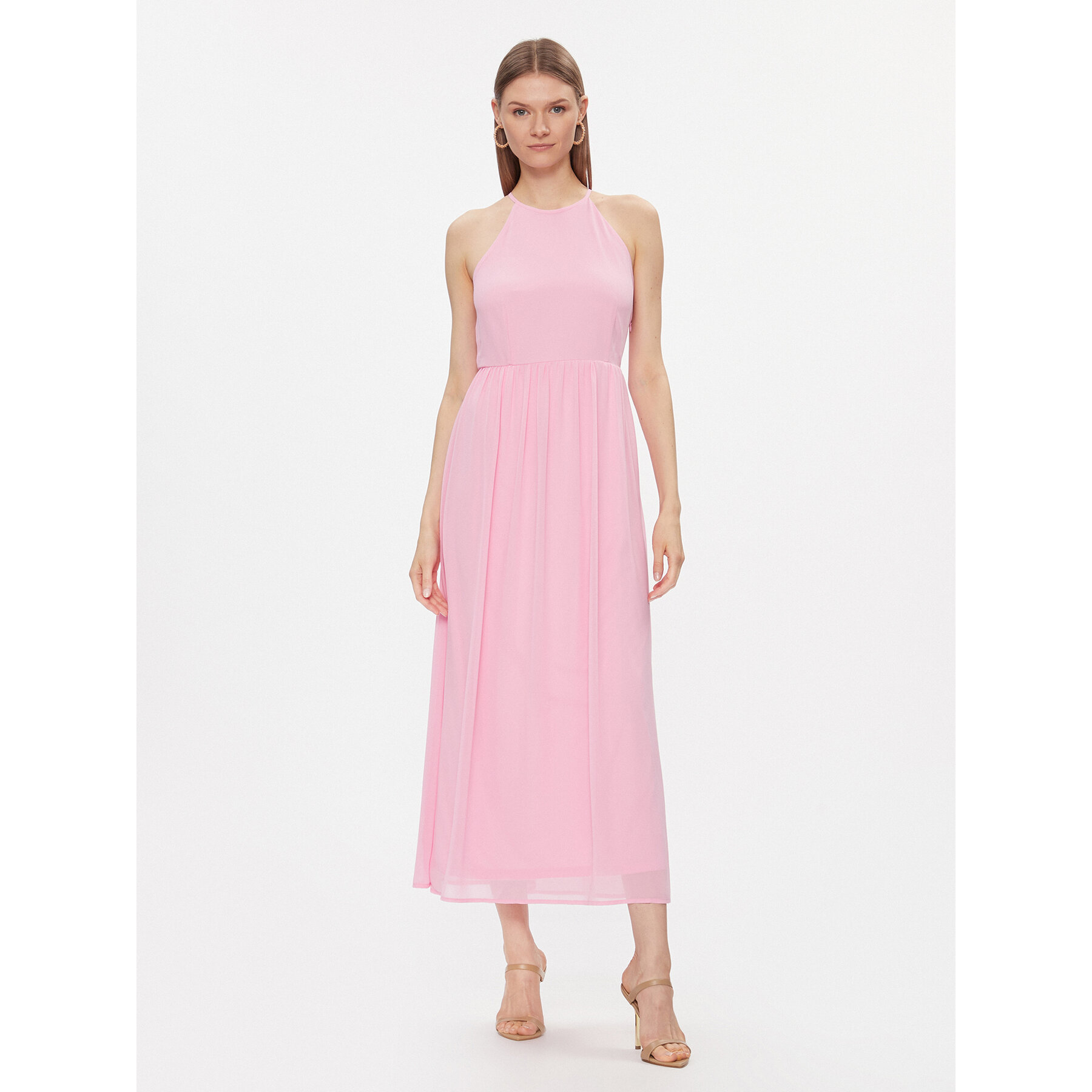 Vila Sommerkleid Velyn 14095622 Rosa Regular Fit