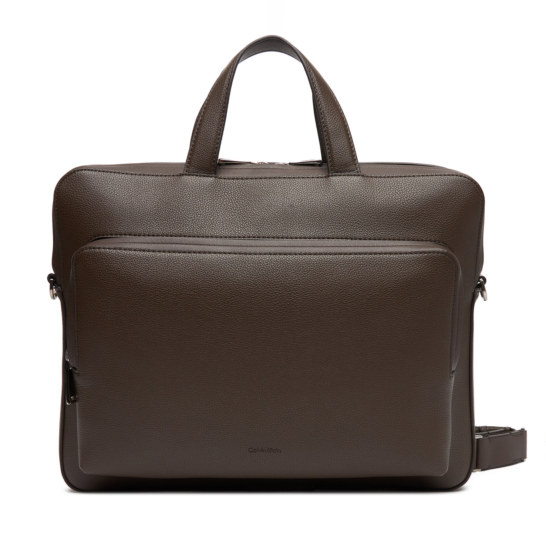  Laptoptáska Calvin Klein Micro Pebble Slim Briefcase 36 LV04D3012G Barna akciós termékkép 1