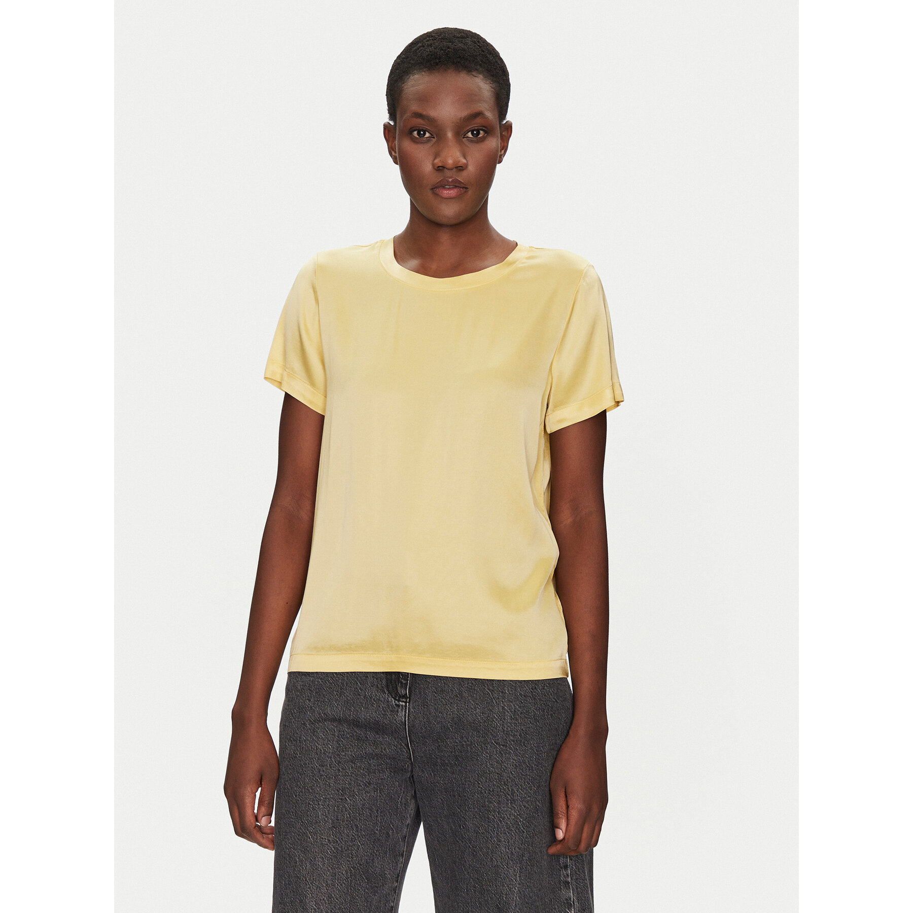 ViCOLO Bluse TD0007 Gelb Relaxed Fit