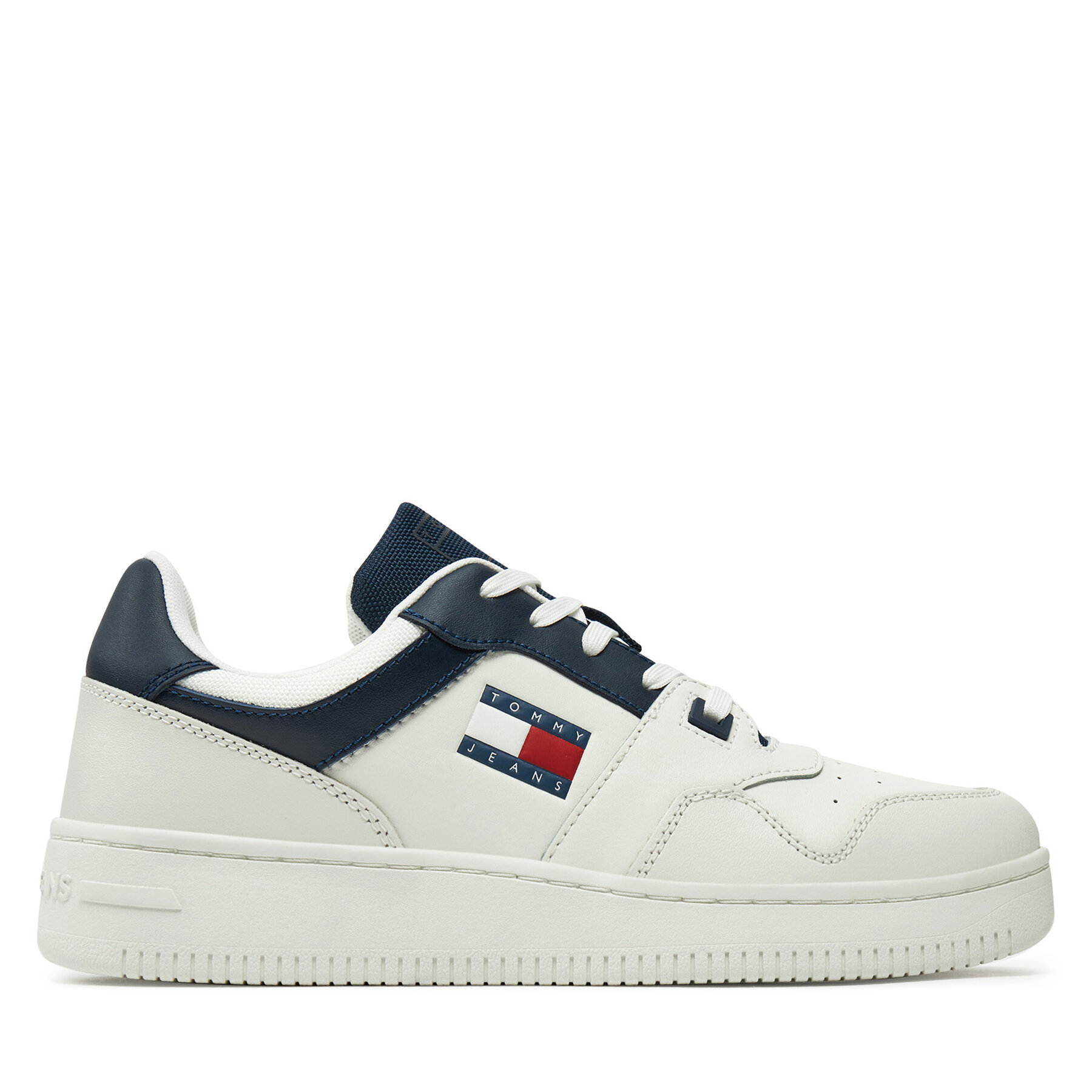 Sneakers Tommy Jeans Tjm Retro Basket Ess EM0EM01395 Blanc