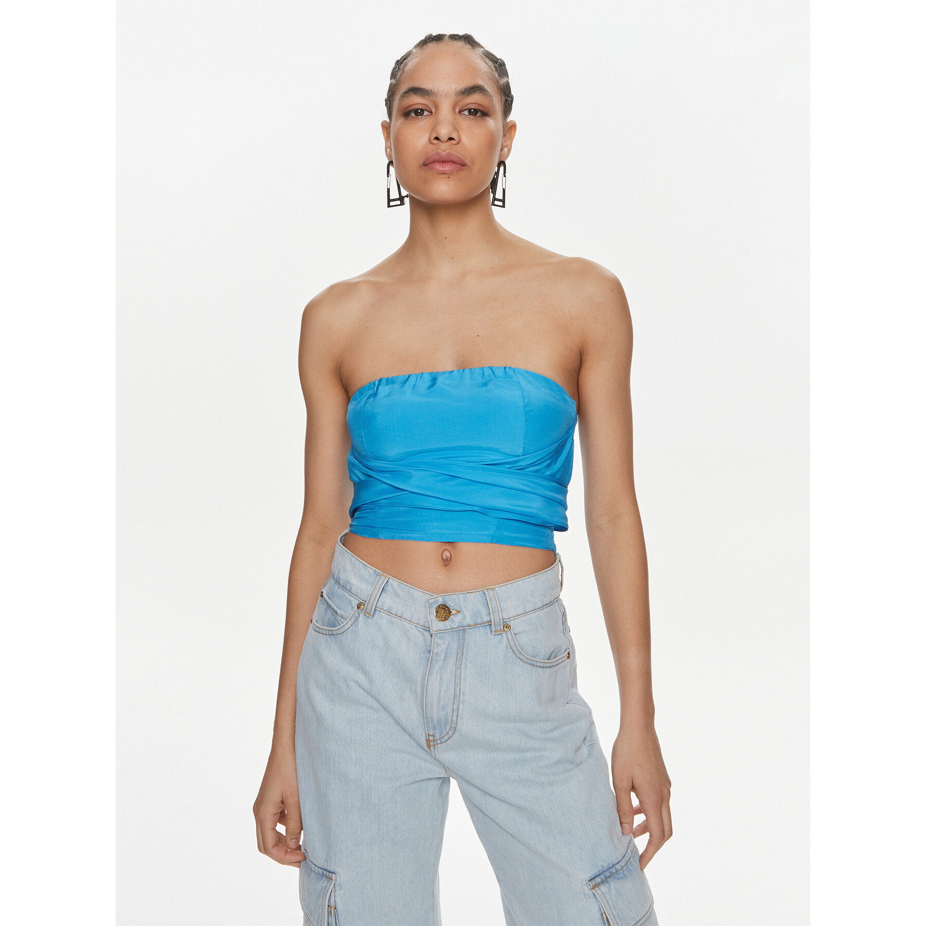 Patrizia Pepe Τοπ 2C1541/A057-CA04 Μπλε Regular Fit