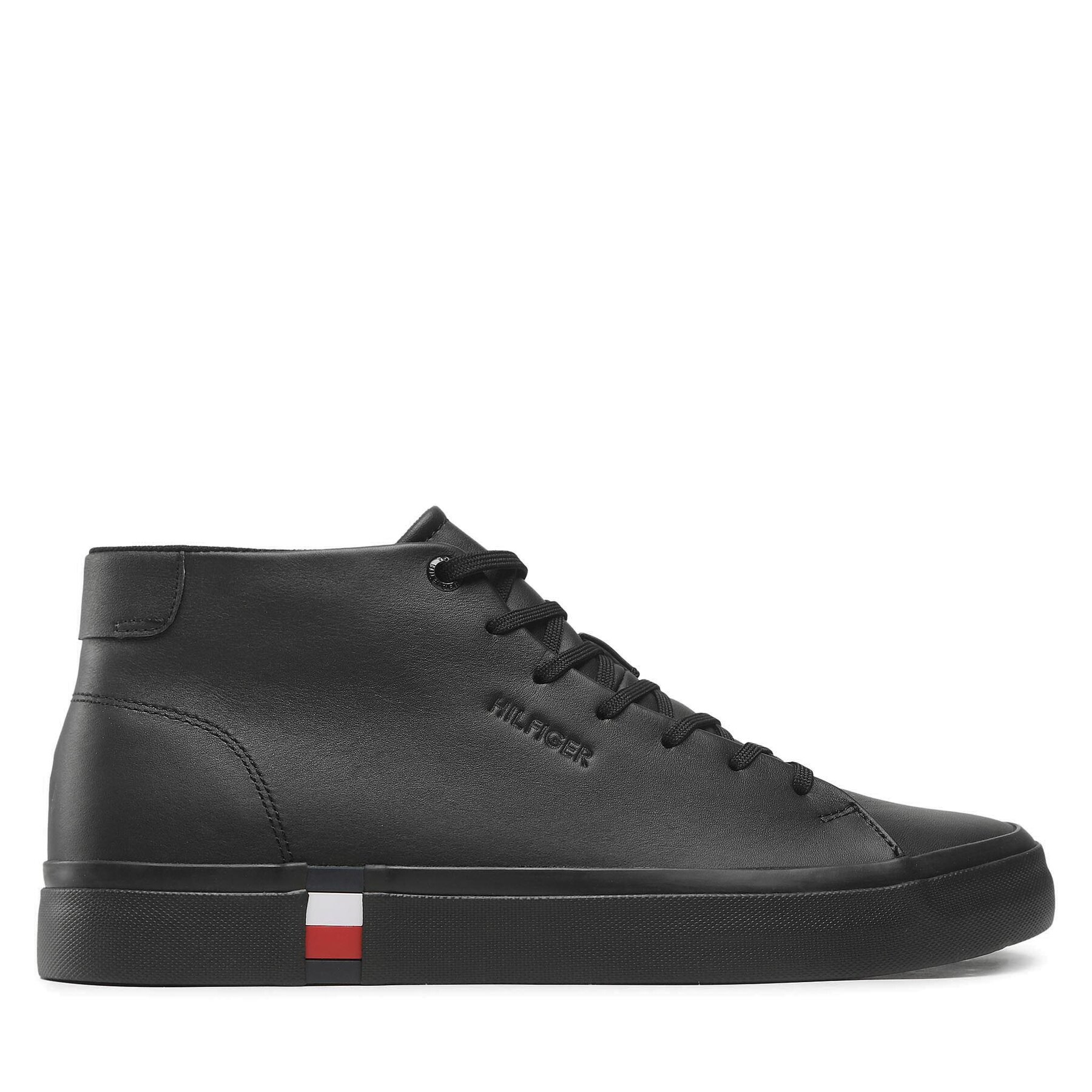 Sneakers Tommy Hilfiger Modern Vulc Hi Corporate Lea FM0FM04352 Nero