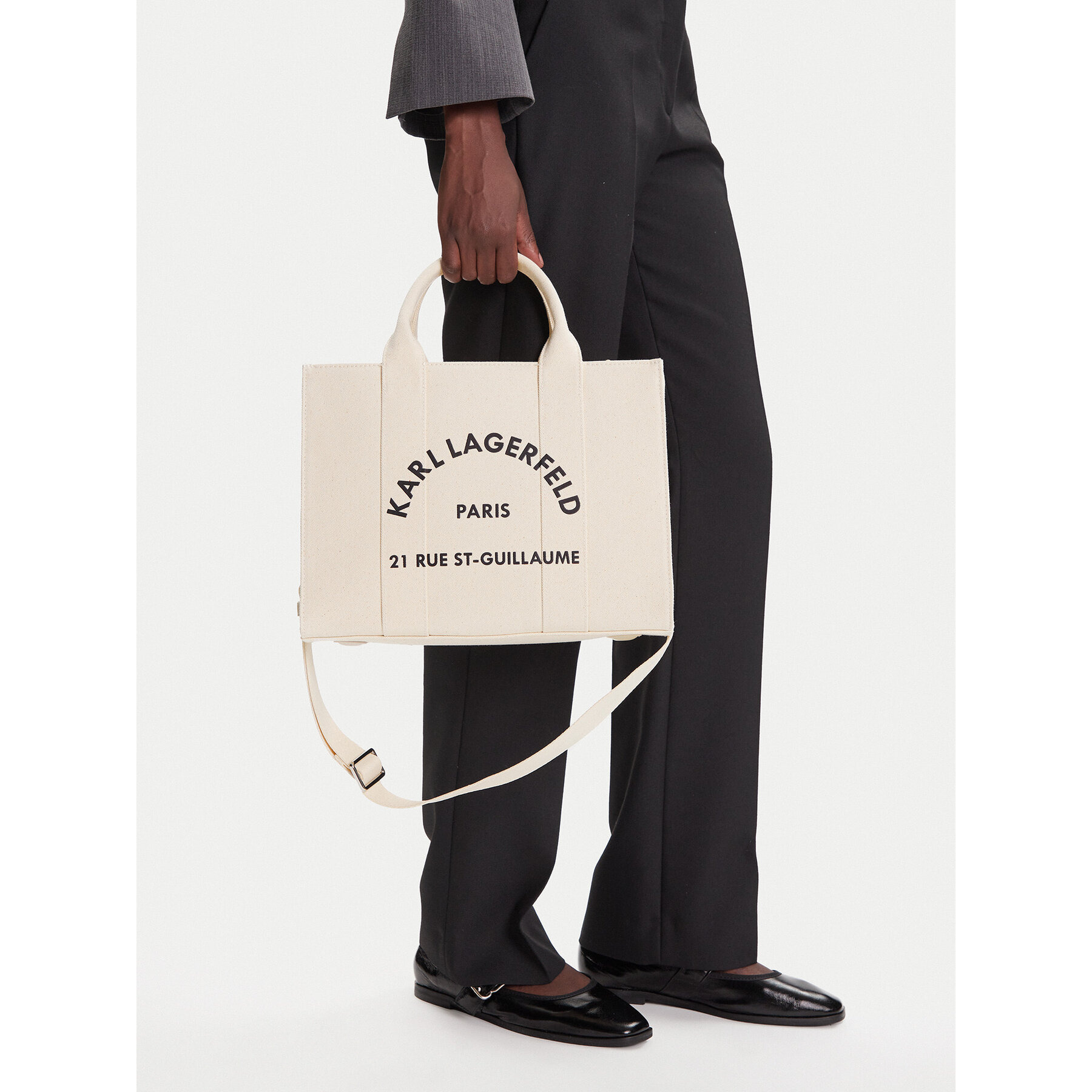 Дамска чанта KARL LAGERFELD A1W50010 Бежов