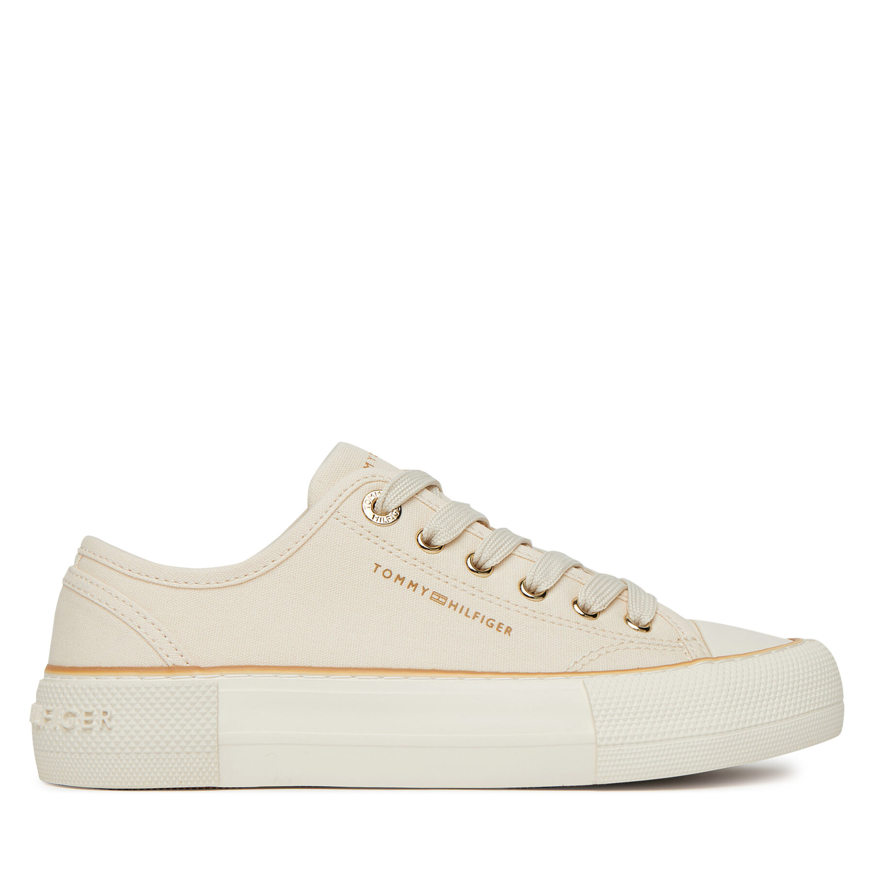 Dievča Plátenky Tommy Hilfiger, Rozmer: 36, Béžová, T3A9-33733-0890530