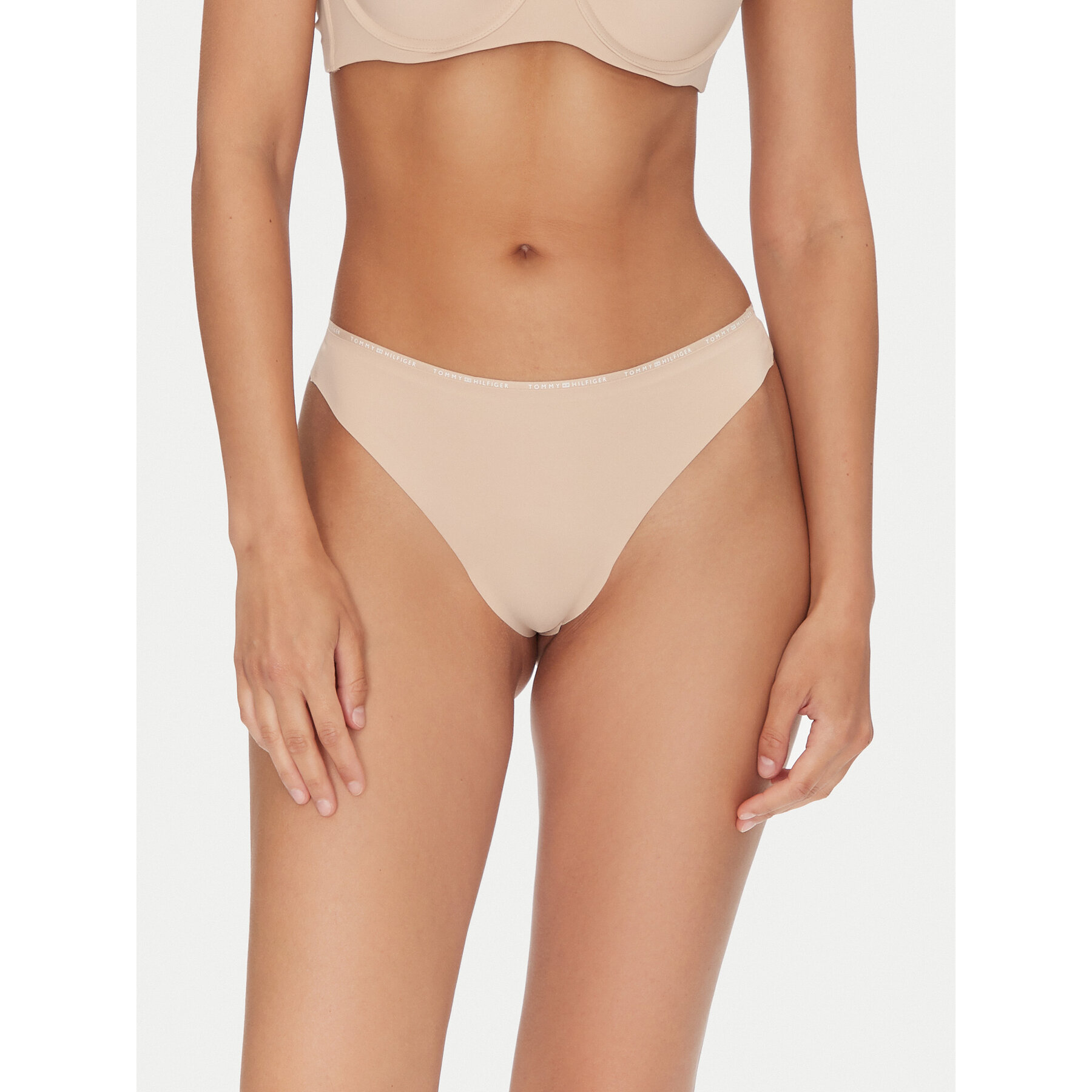 Tommy Hilfiger Στρίνγκ UW0UW05214 Μπεζ