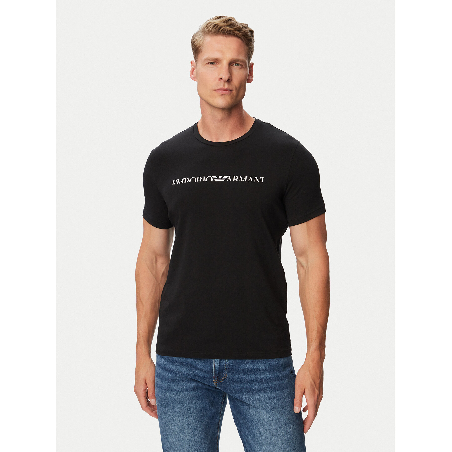 Emporio Armani Underwear T-Shirt EM000377 AF25030 UC001 Schwarz Regular Fit