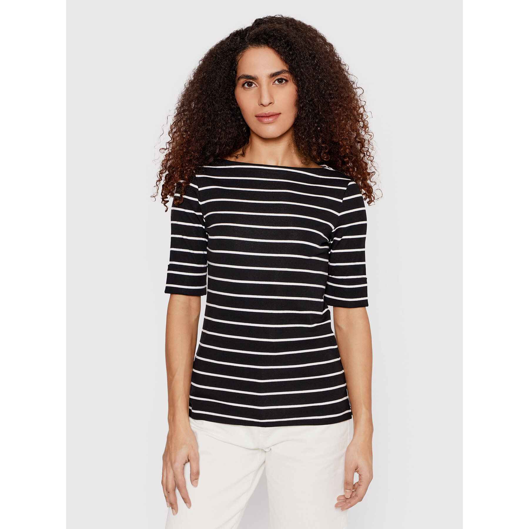 Lauren Ralph Lauren Bluse 200701085001 Schwarz Slim Fit