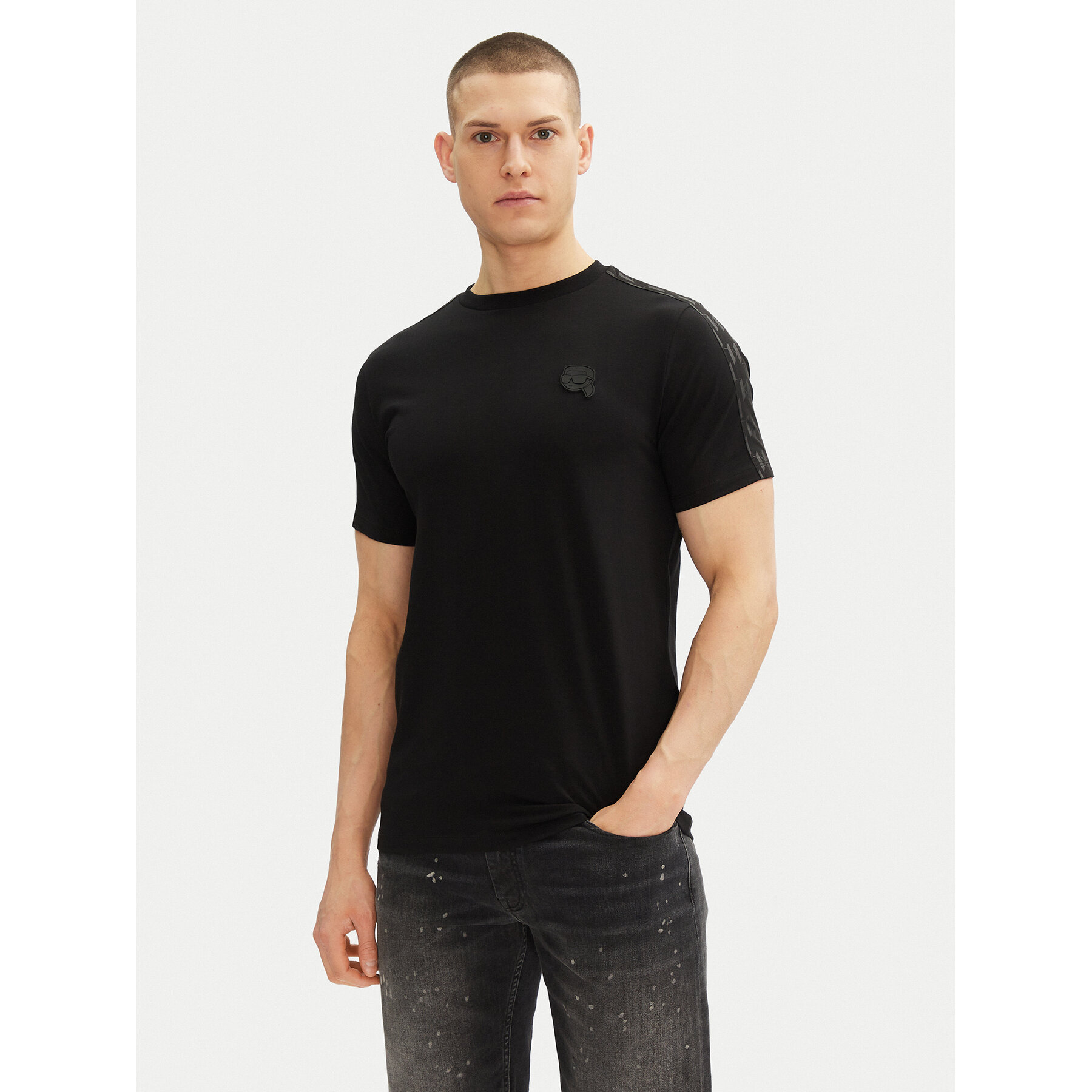 KARL LAGERFELD T-shirt 755053 552221 Nero Regular Fit