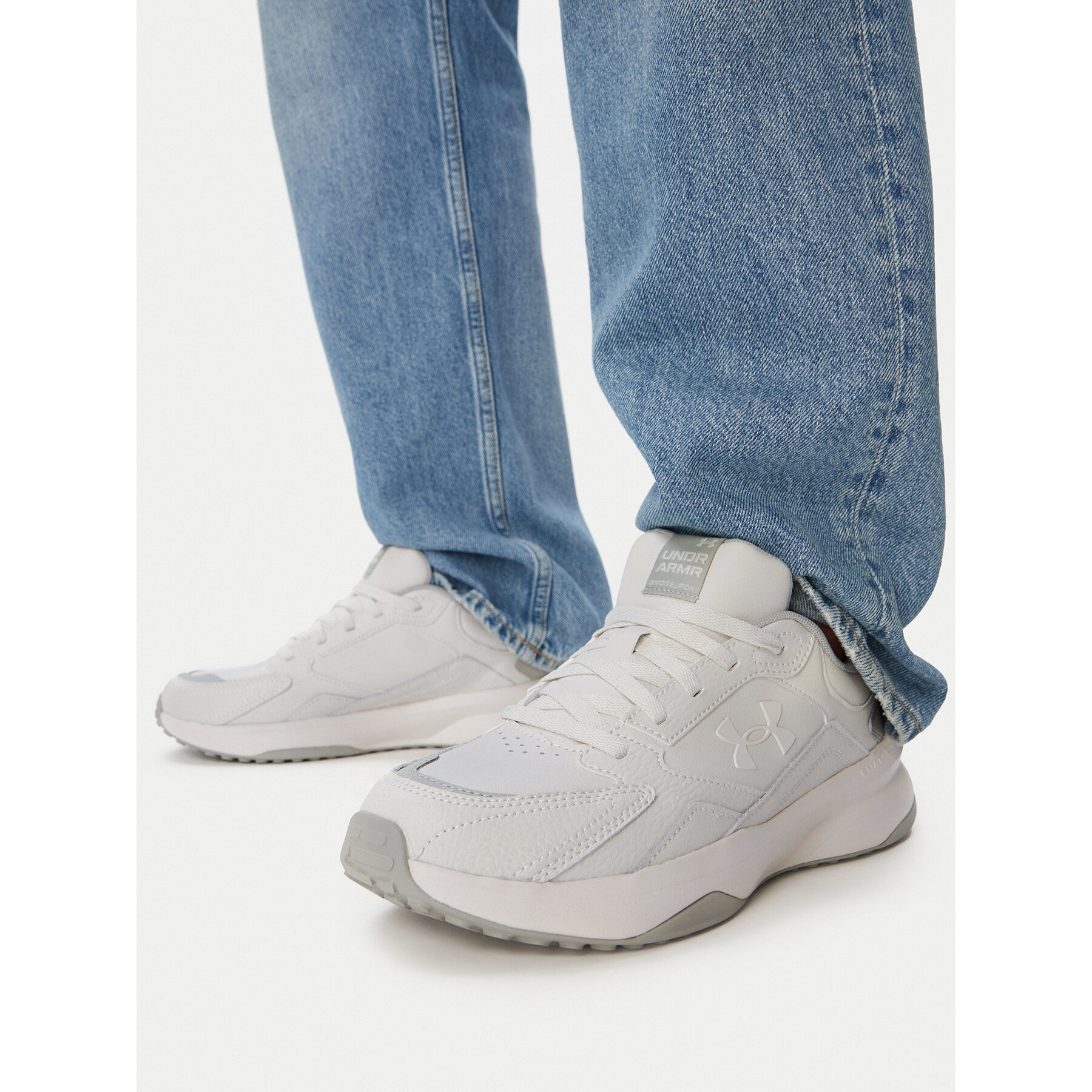 Sneakersy Under Armour UA Edge Leather 3028375 Sivá
