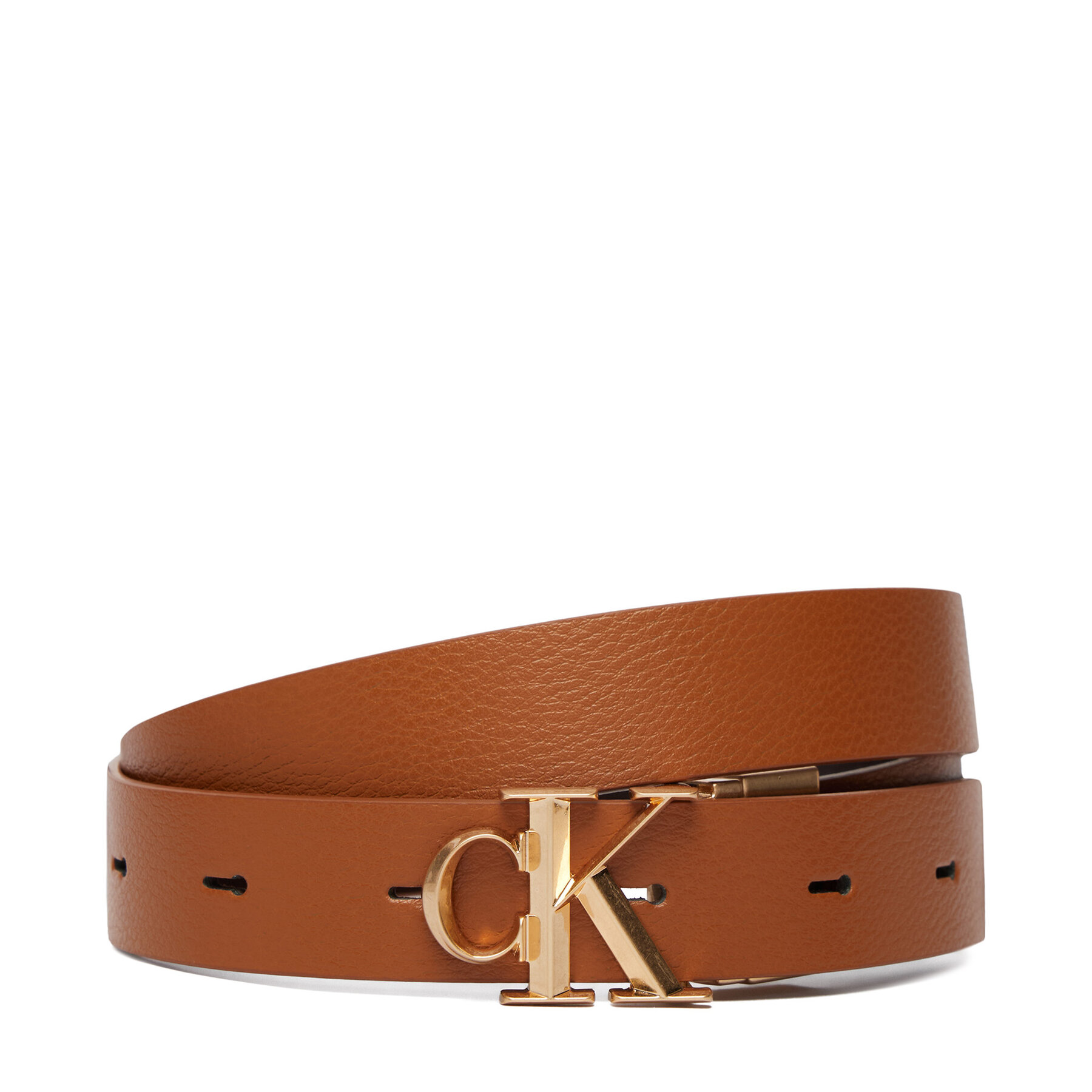 Дамски колан Calvin Klein Facet CK Pebble LV04F7044G Кафяв