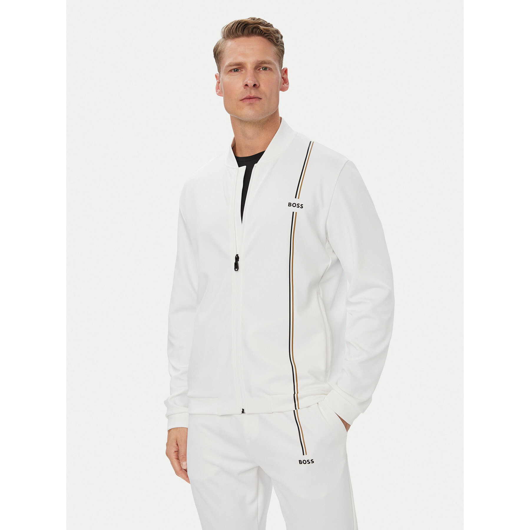 BOSS Sweatshirt TOC Game 50563352 Weiß Regular Fit