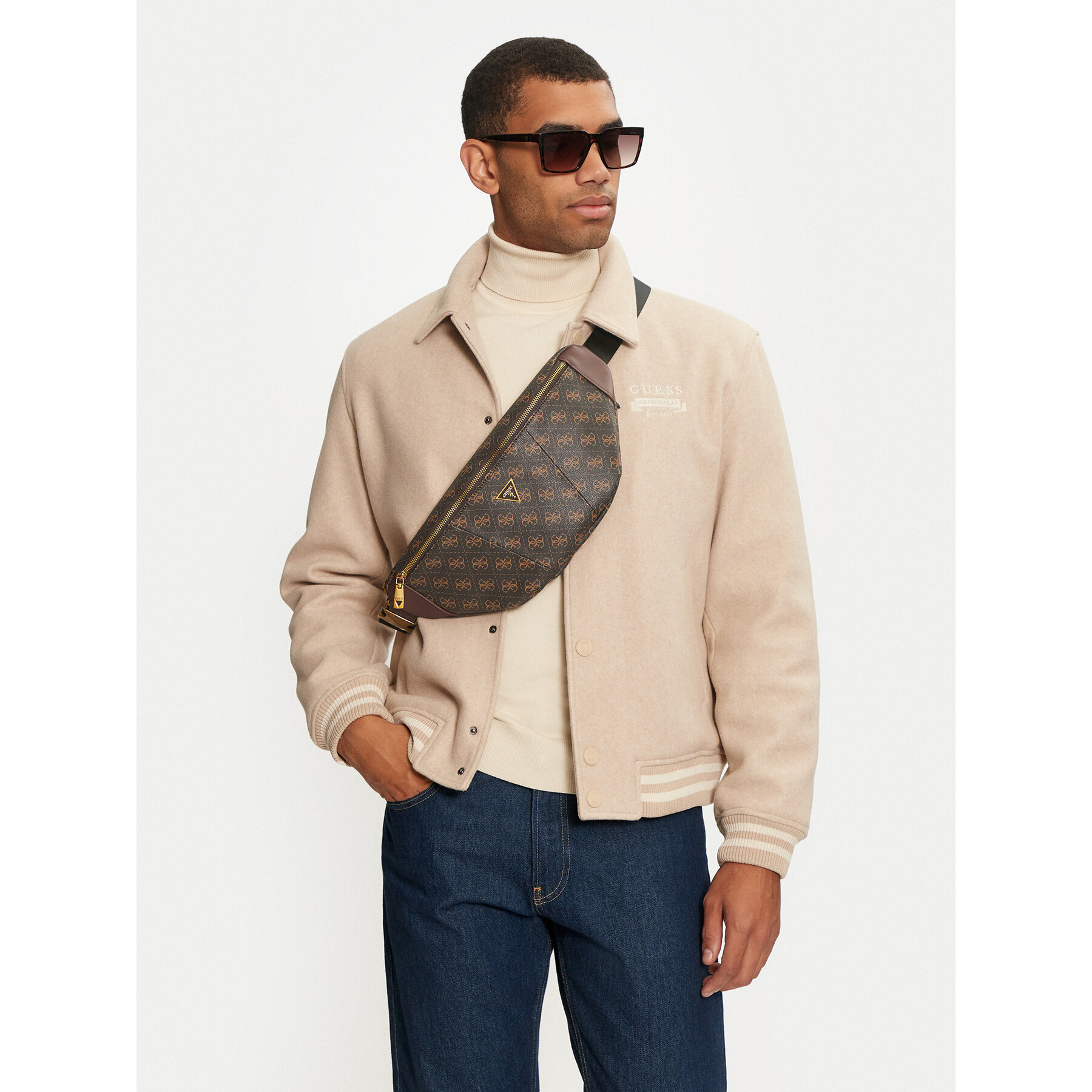 Torbica oko struka﻿ Guess HMEVZL P3431 Smeđa