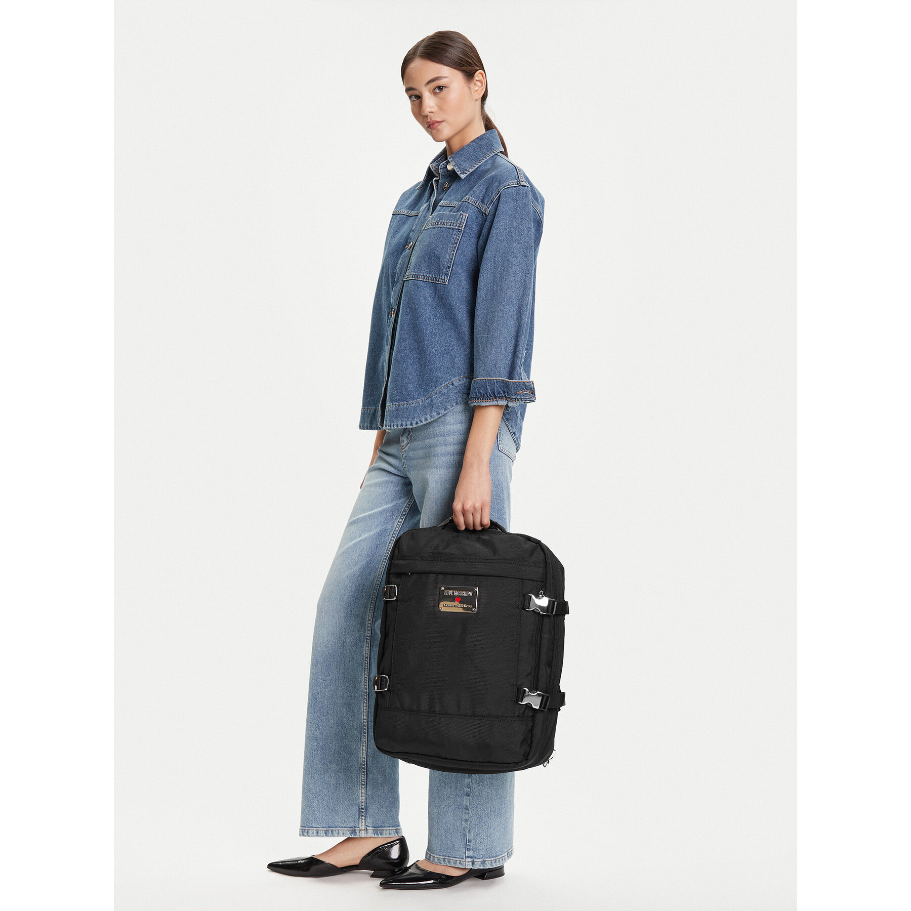 Hátizsák LOVE MOSCHINO JC4200PP1NLN100A Fekete