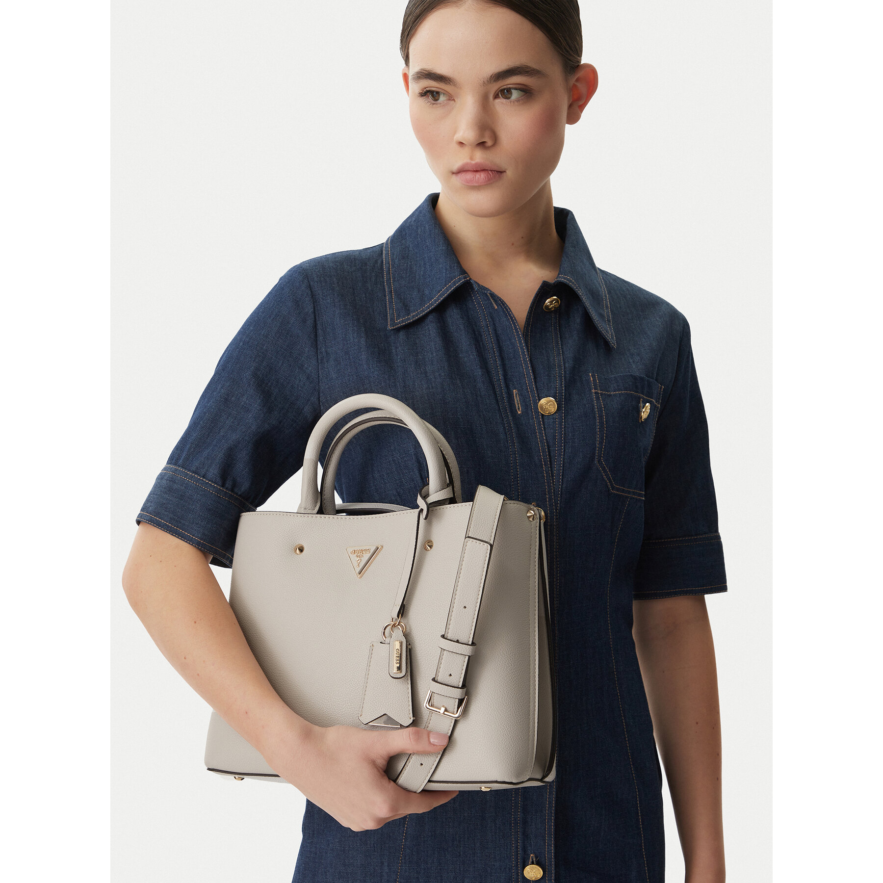 Τσάντα Guess Meridian II HWBG69 74060 Μπεζ