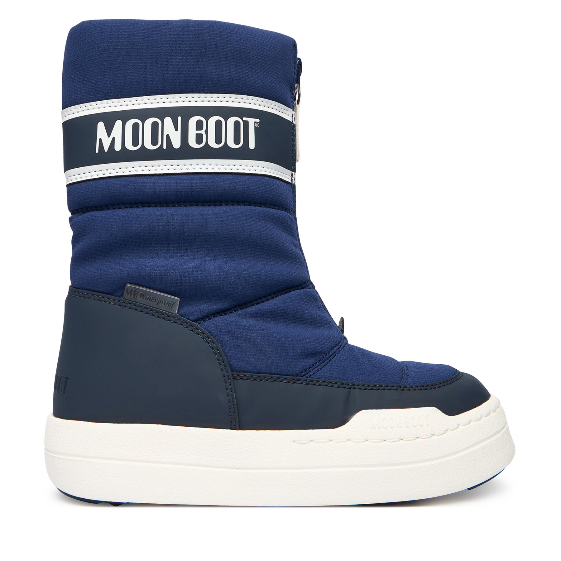 Snehule Moon Boot Jr Park Zip High Wp 80D3440080 D Tmavomodrá