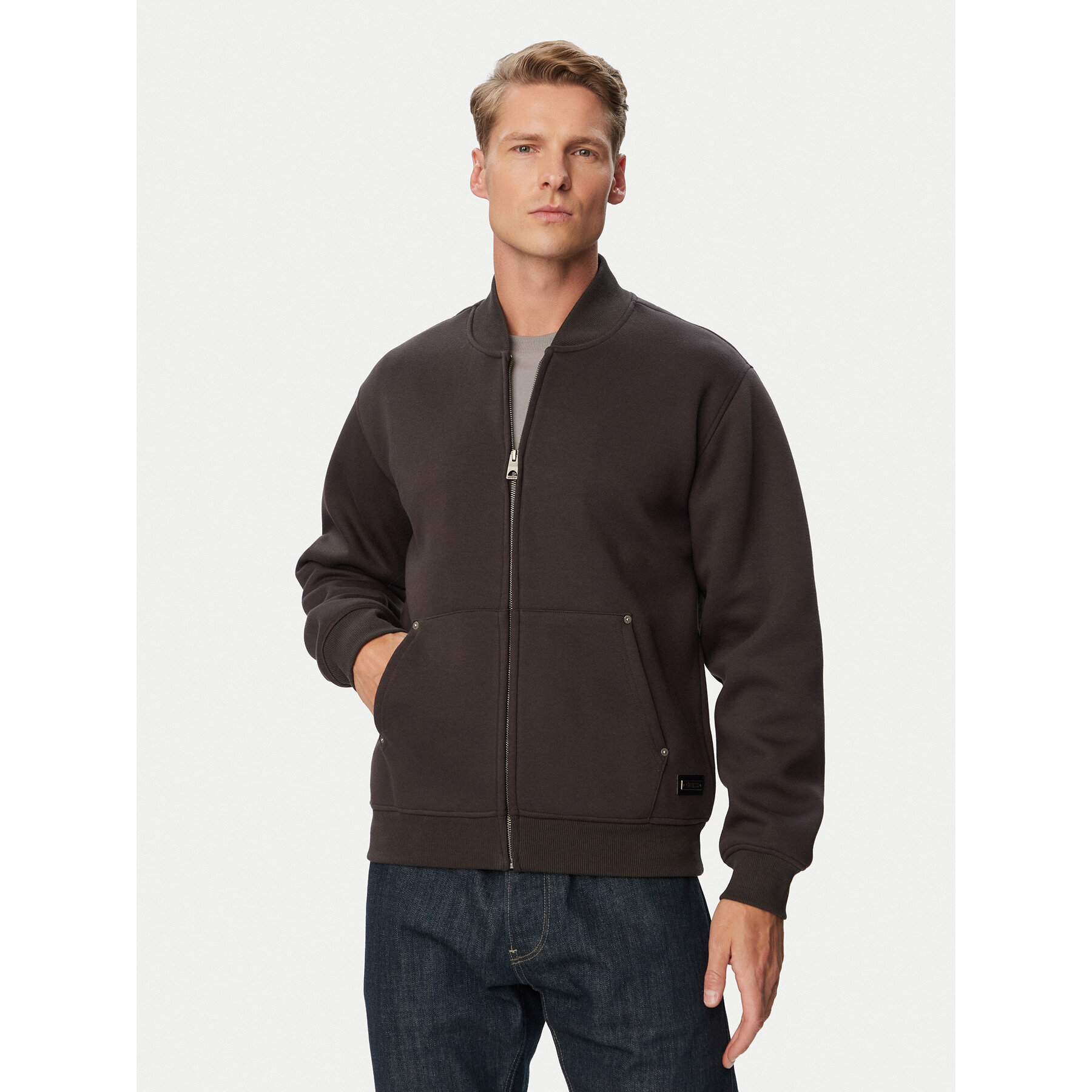 Guess Sweatshirt M6BQ29 K6173 Dunkelgrau Regular Fit