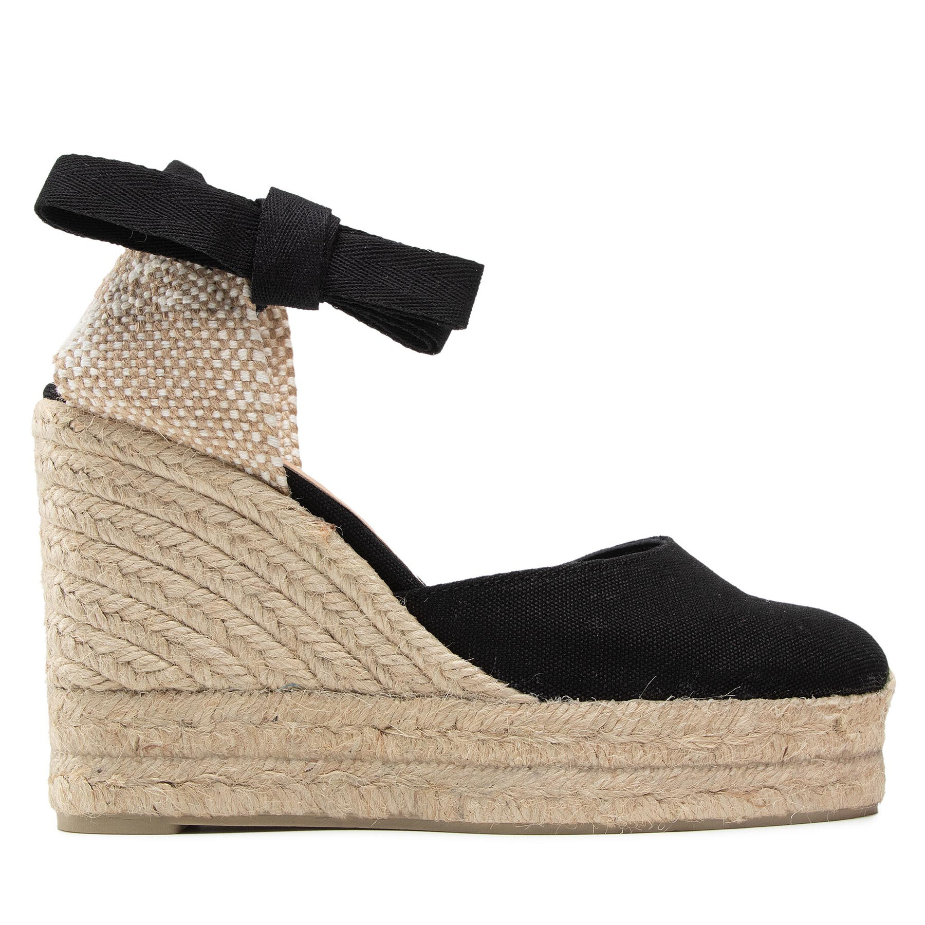 Espadrile Castañer Carina/8ED/001 020961-100 Negru