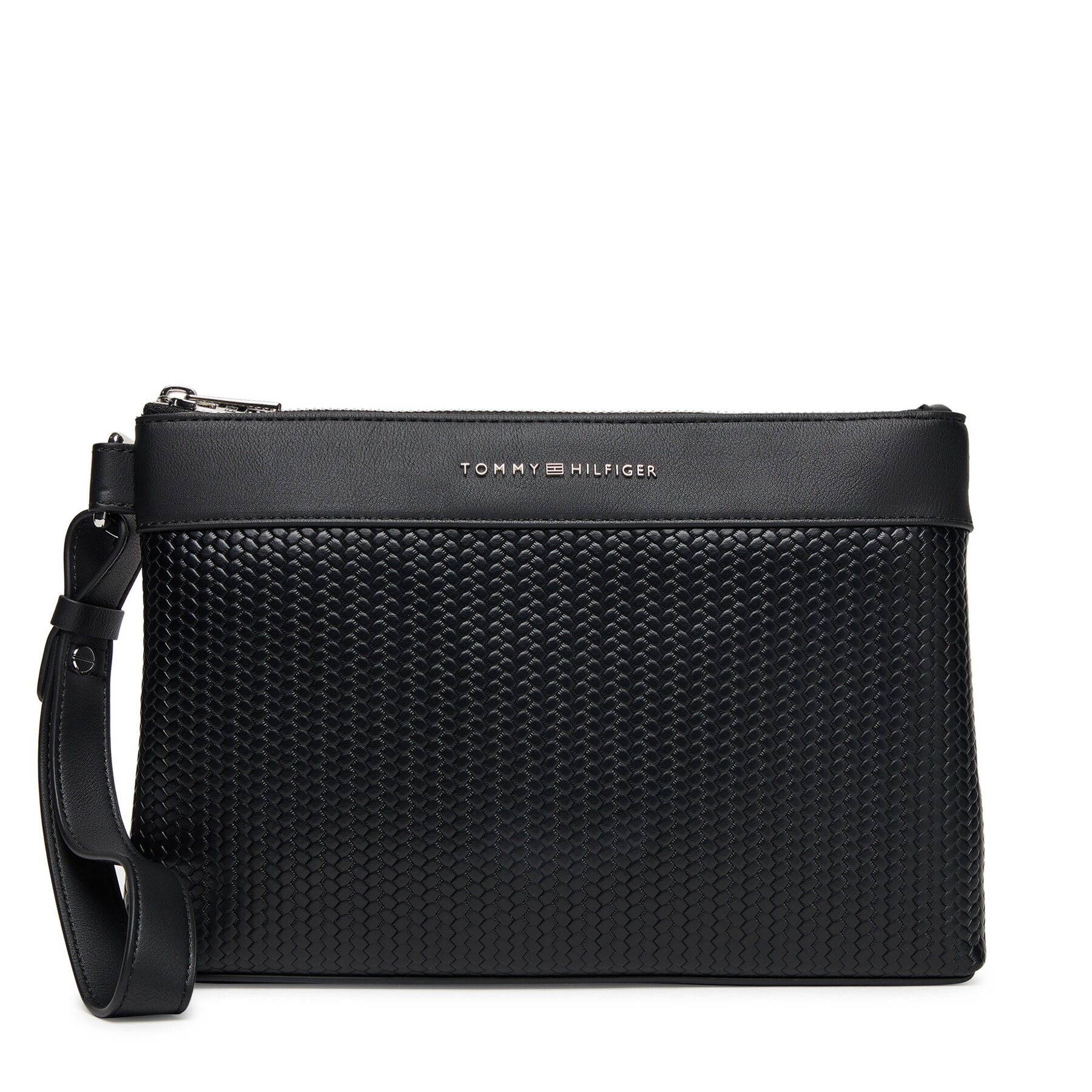 Válltáska Tommy Hilfiger Woven Pouch AM0AM13804 Fekete