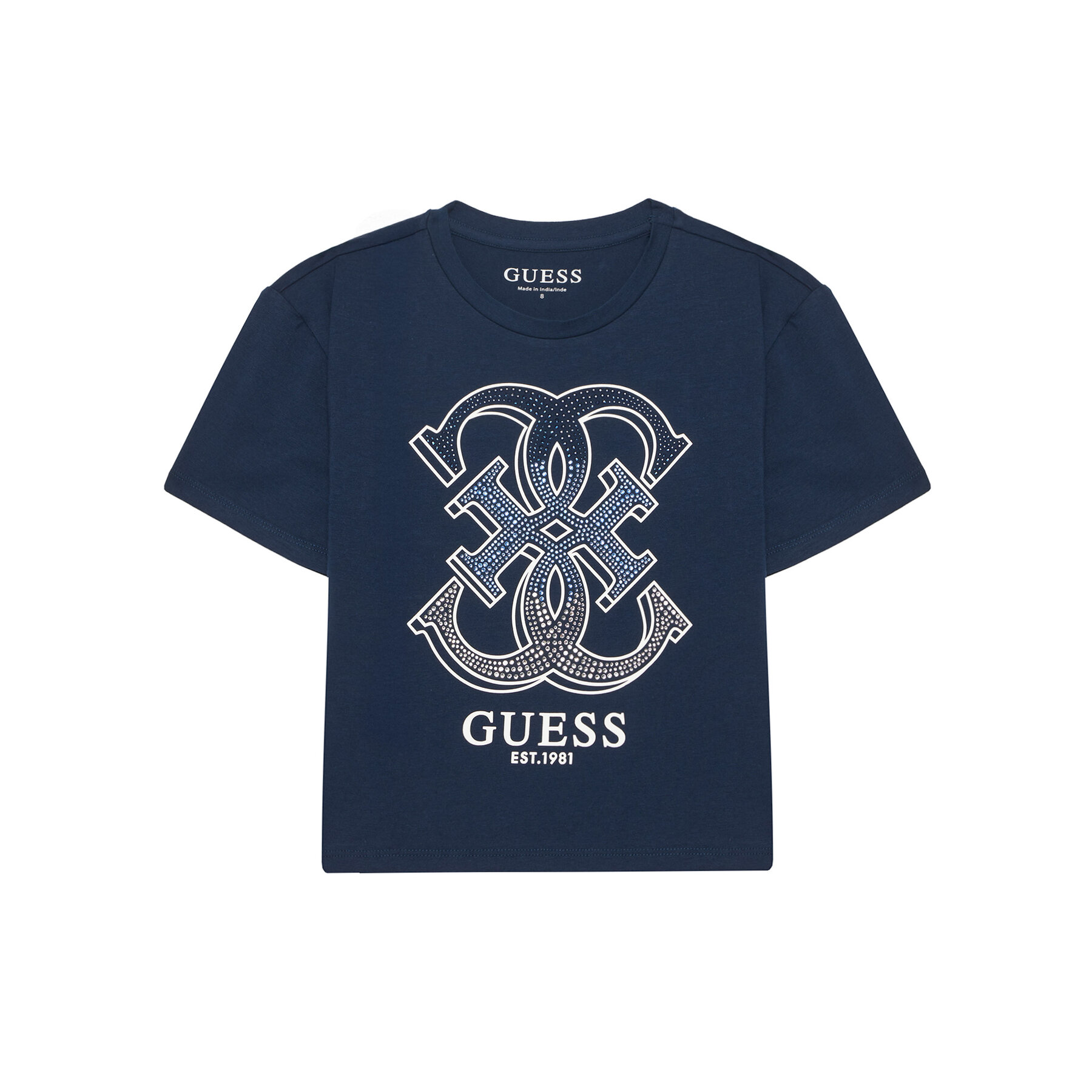 Guess Majica J6RI28 K6YW4 Mornarsko modra Regular Fit