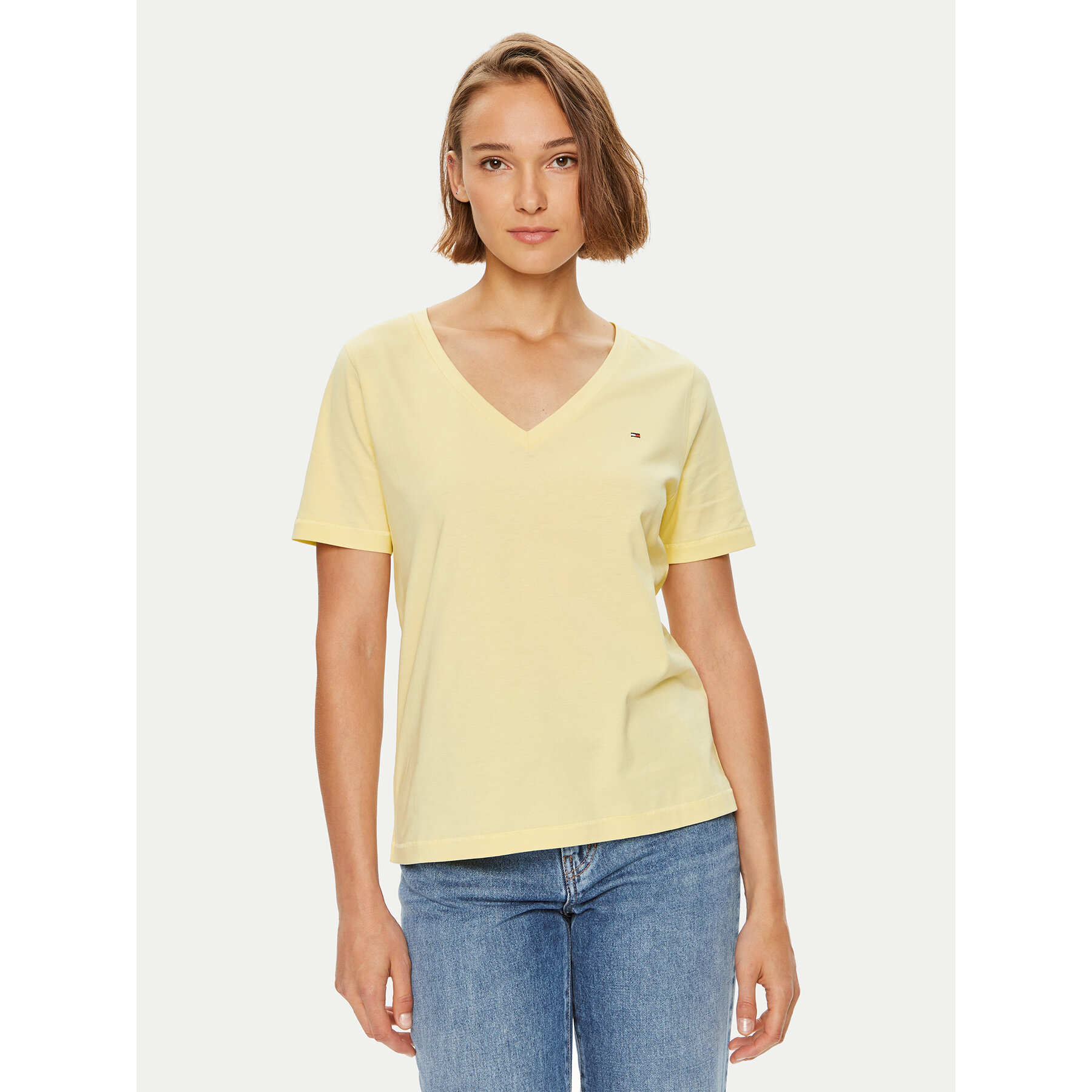 Tommy Hilfiger T-Shirt Modern WW0WW39781 Κίτρινο Regular Fit