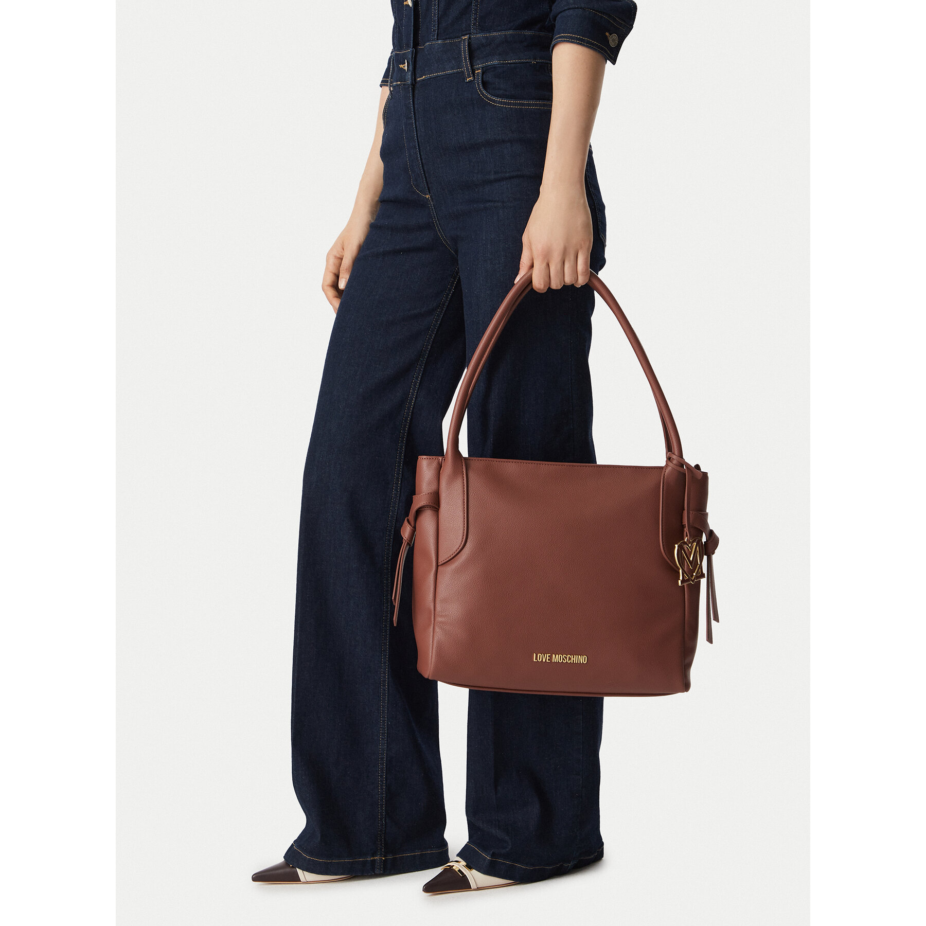 Geantă LOVE MOSCHINO JC4056PP1PLL0200 Maro