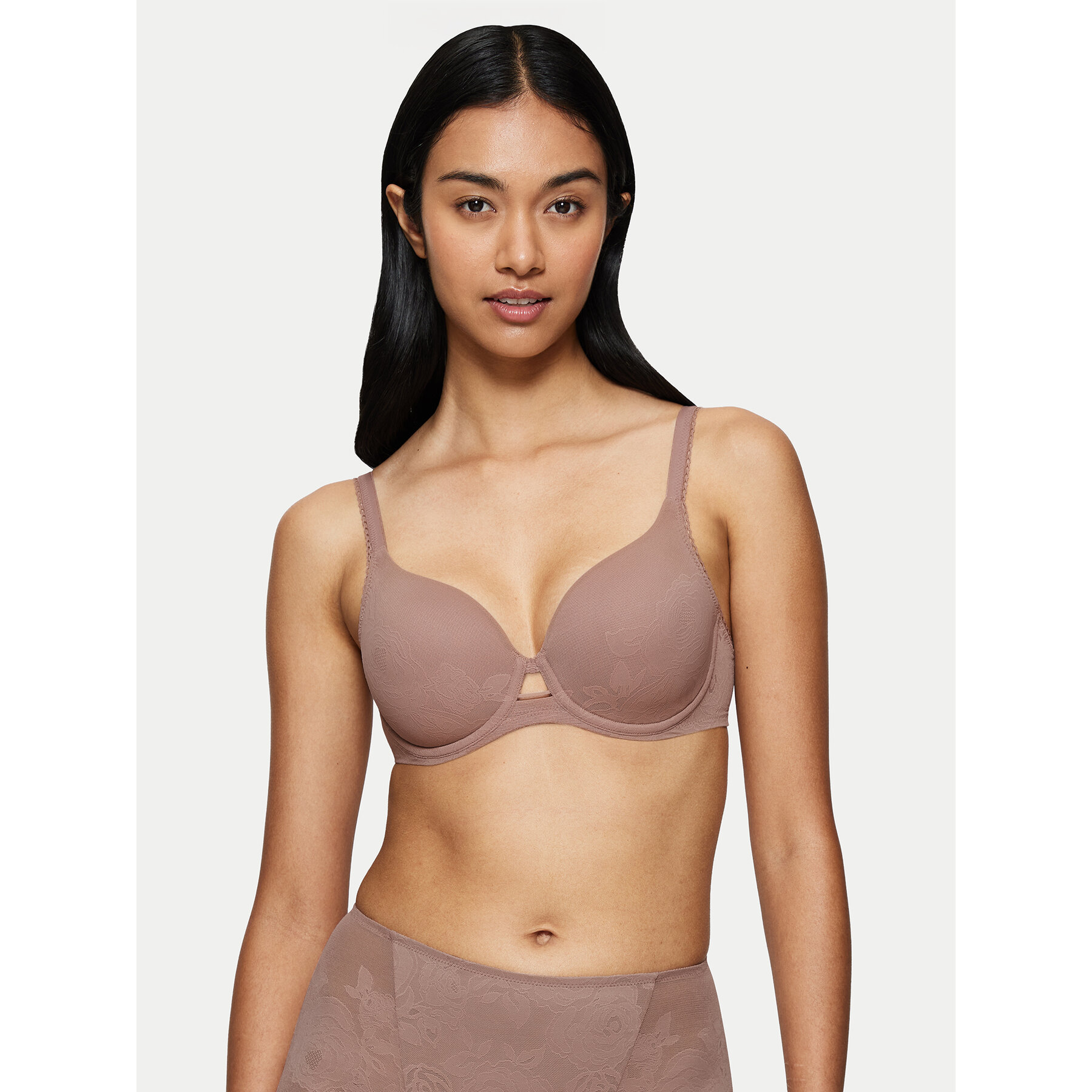 Triumph Reggiseno con ferretto Wild Rose Sensation 10205990 Marrone