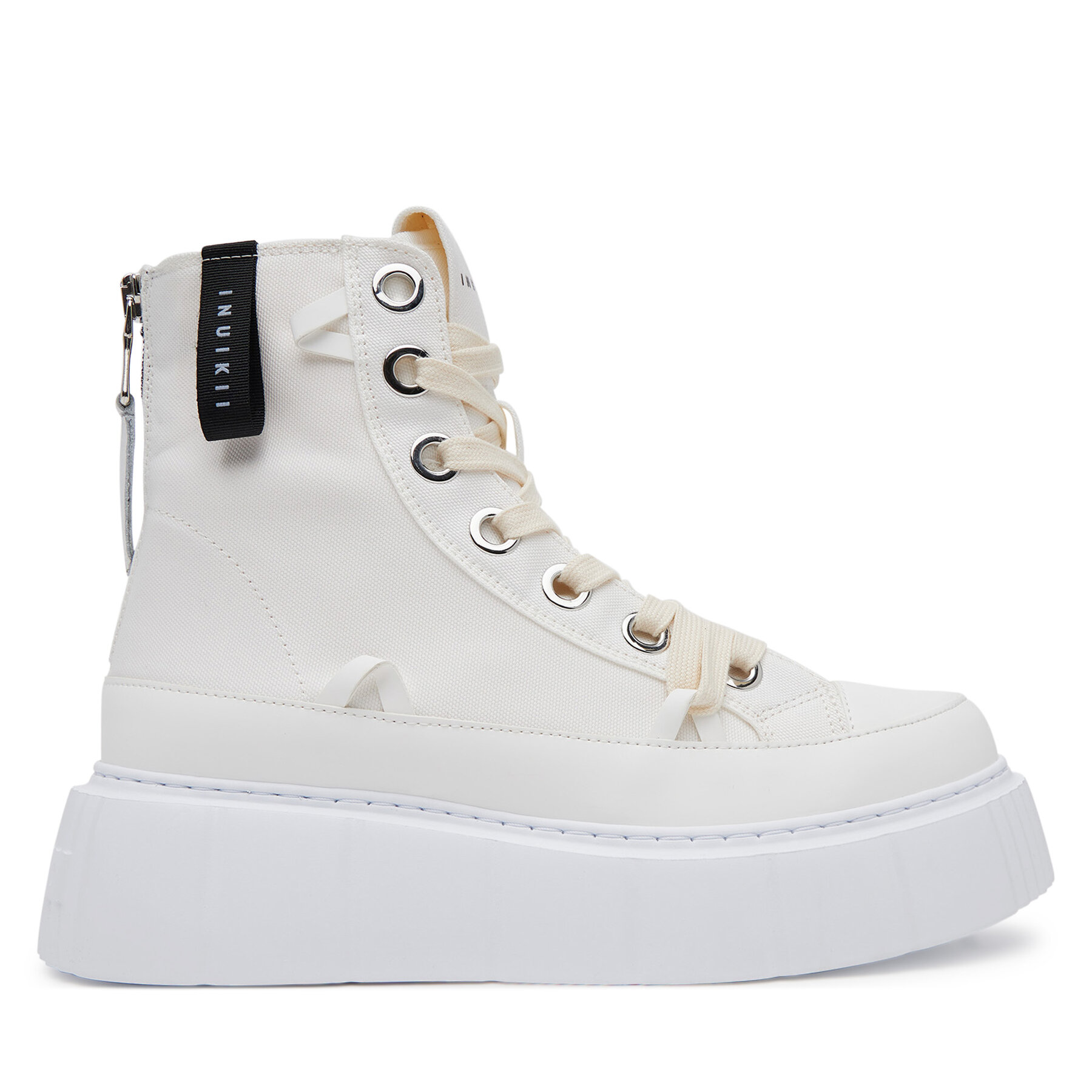 Damskie Trampki Inuikii, Rozmiar 41 Biały Matilda Canvas High 30103-025
