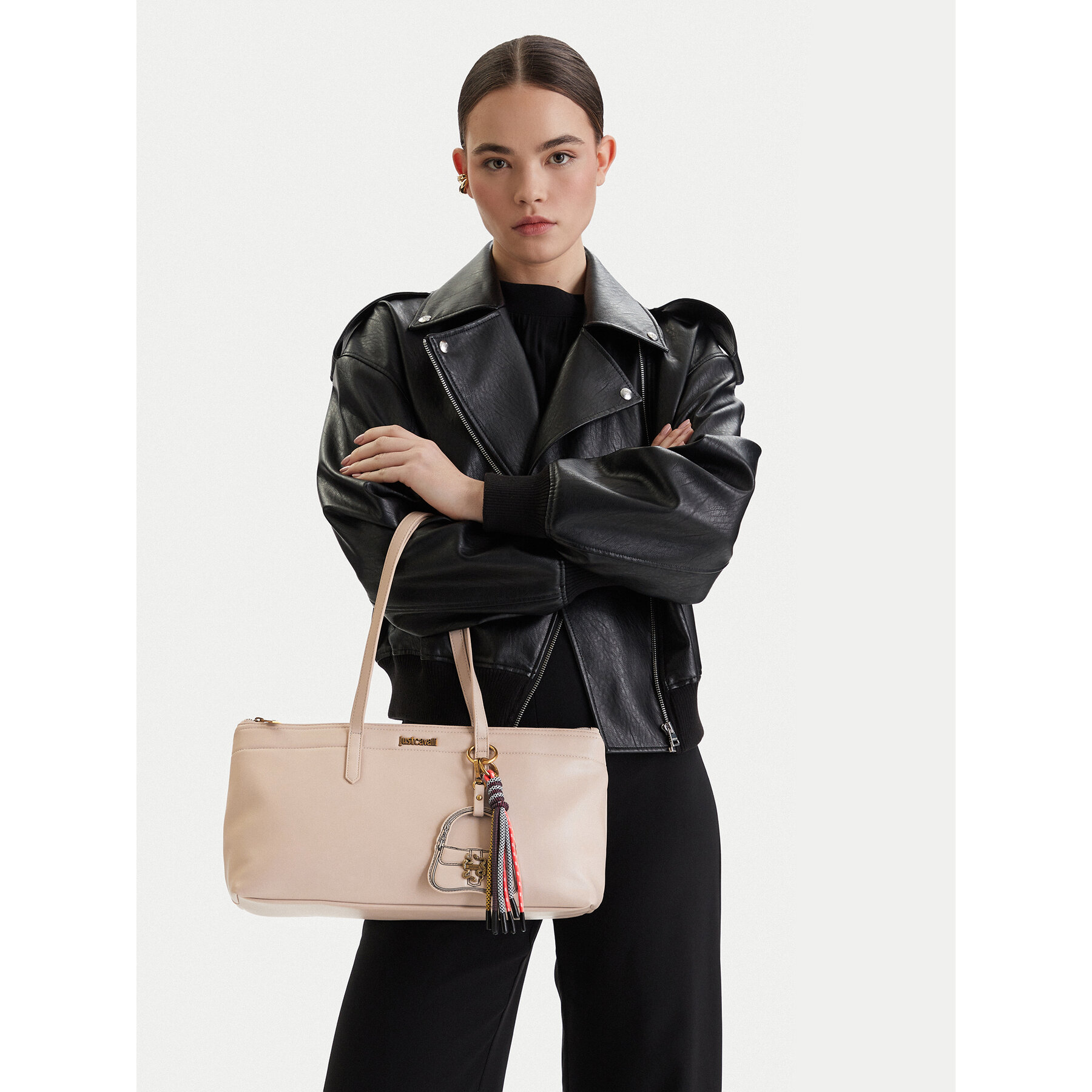 Torbica Just Cavalli 80RA4BO1 ZSD85 Bež