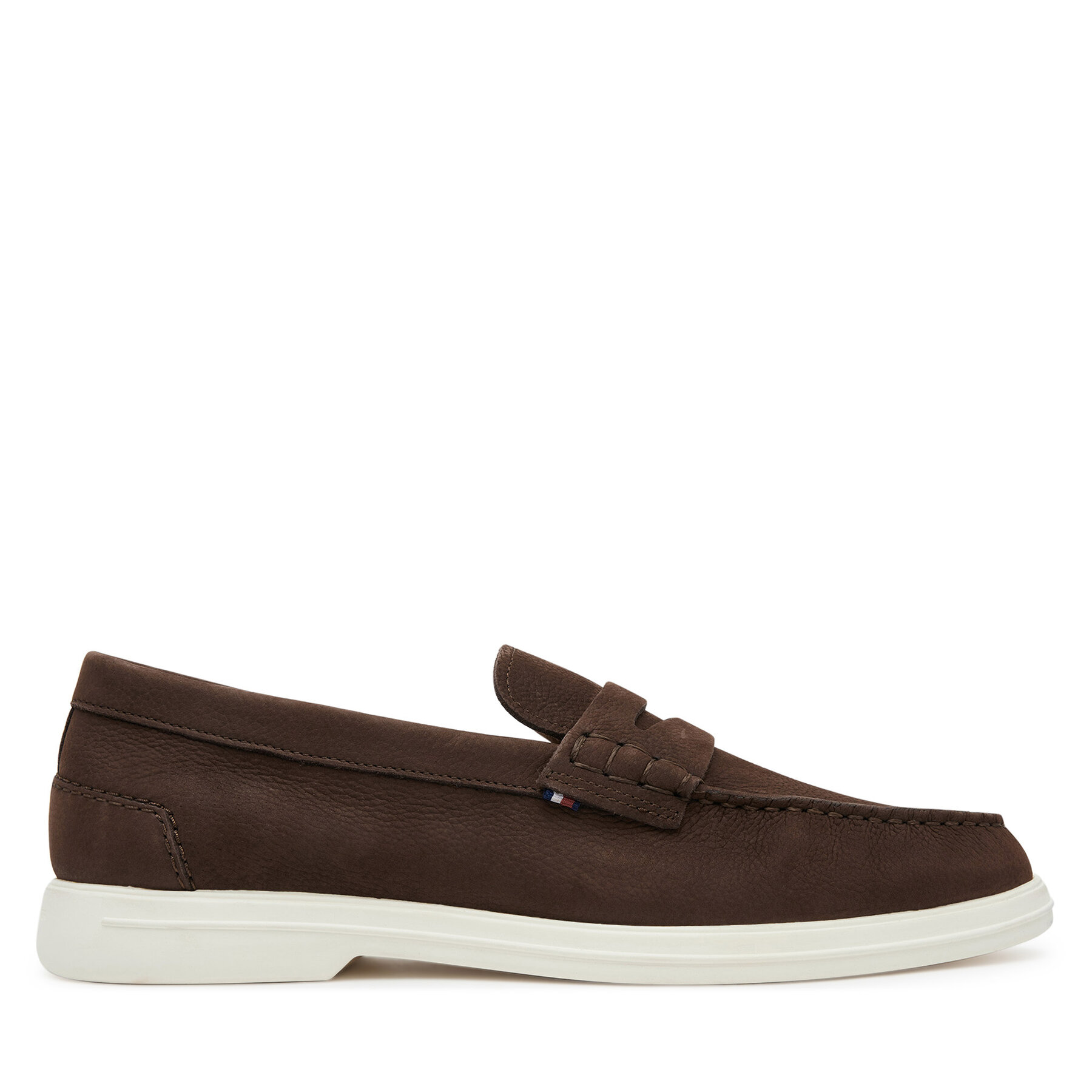 Mokasíny Tommy Hilfiger Nubuck P Loafer FM0FM05350 Hnedá