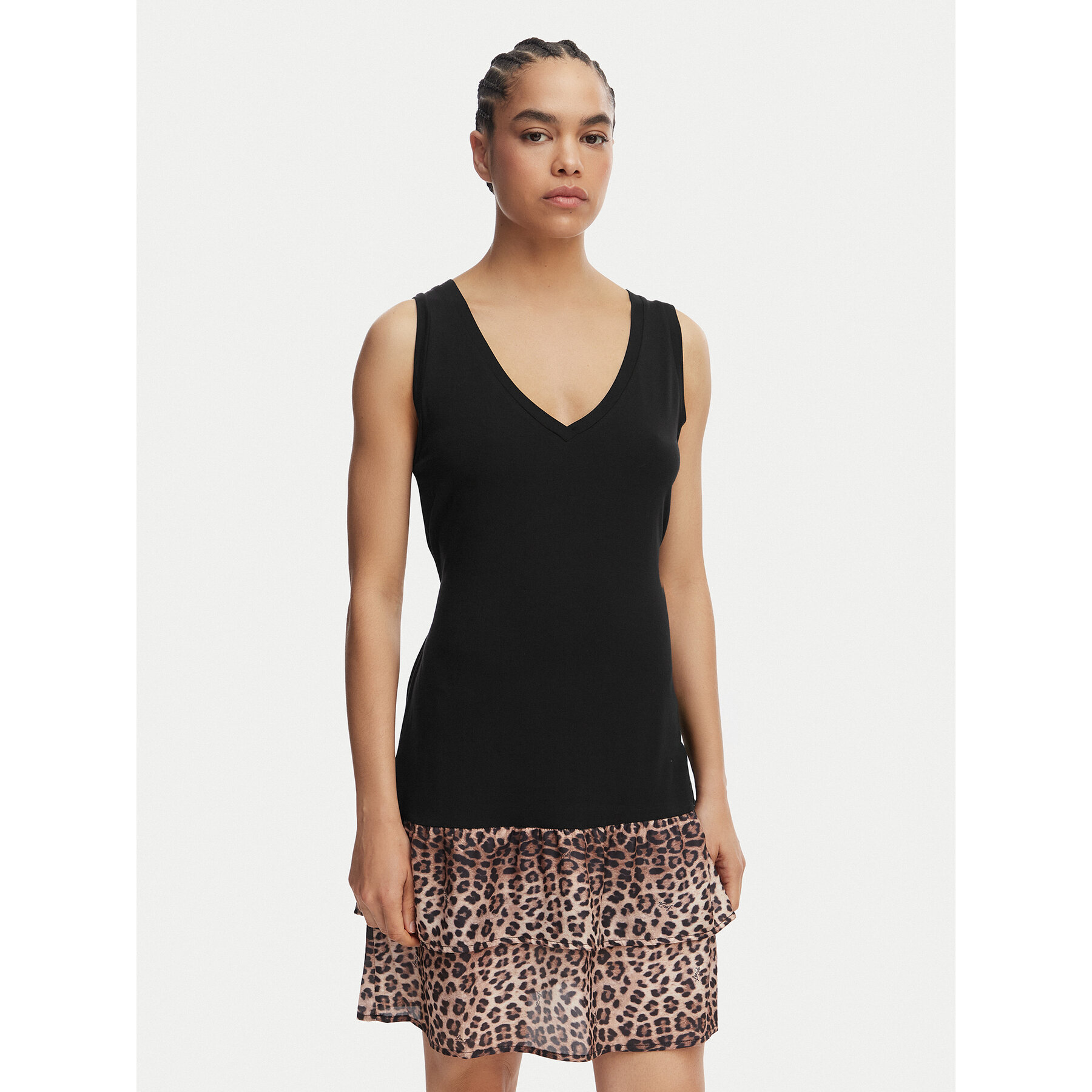 Liu Jo Beachwear Kleid für den Alltag VA6127 JS360 Schwarz Regular Fit