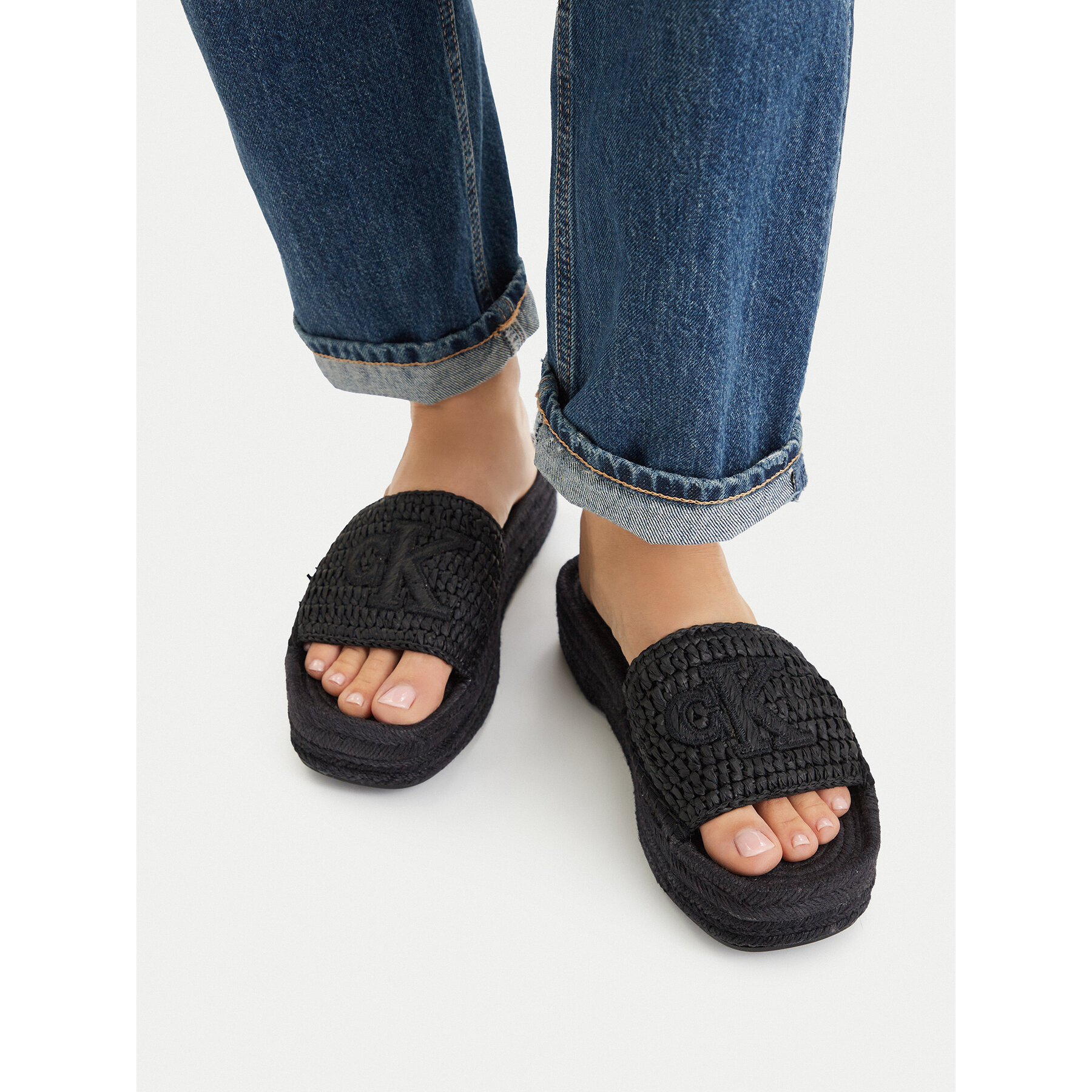 Espadrilky Calvin Klein Ebeth HW0HW02895 Čierna