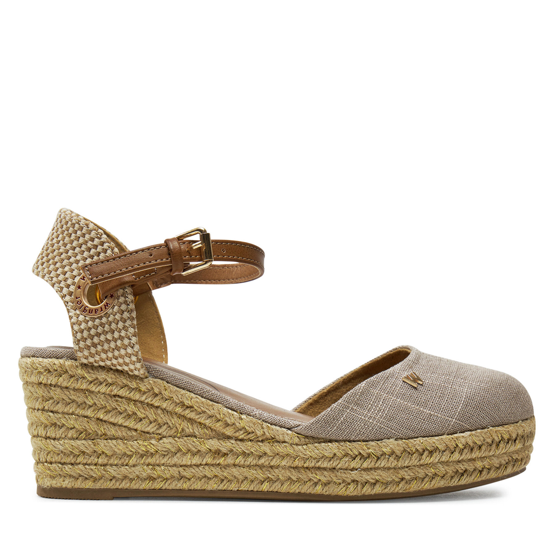 Dámske Espadrilky Wrangler, Rozmer: 39, Hnedá, Bela Women Semi Wedge 20241055