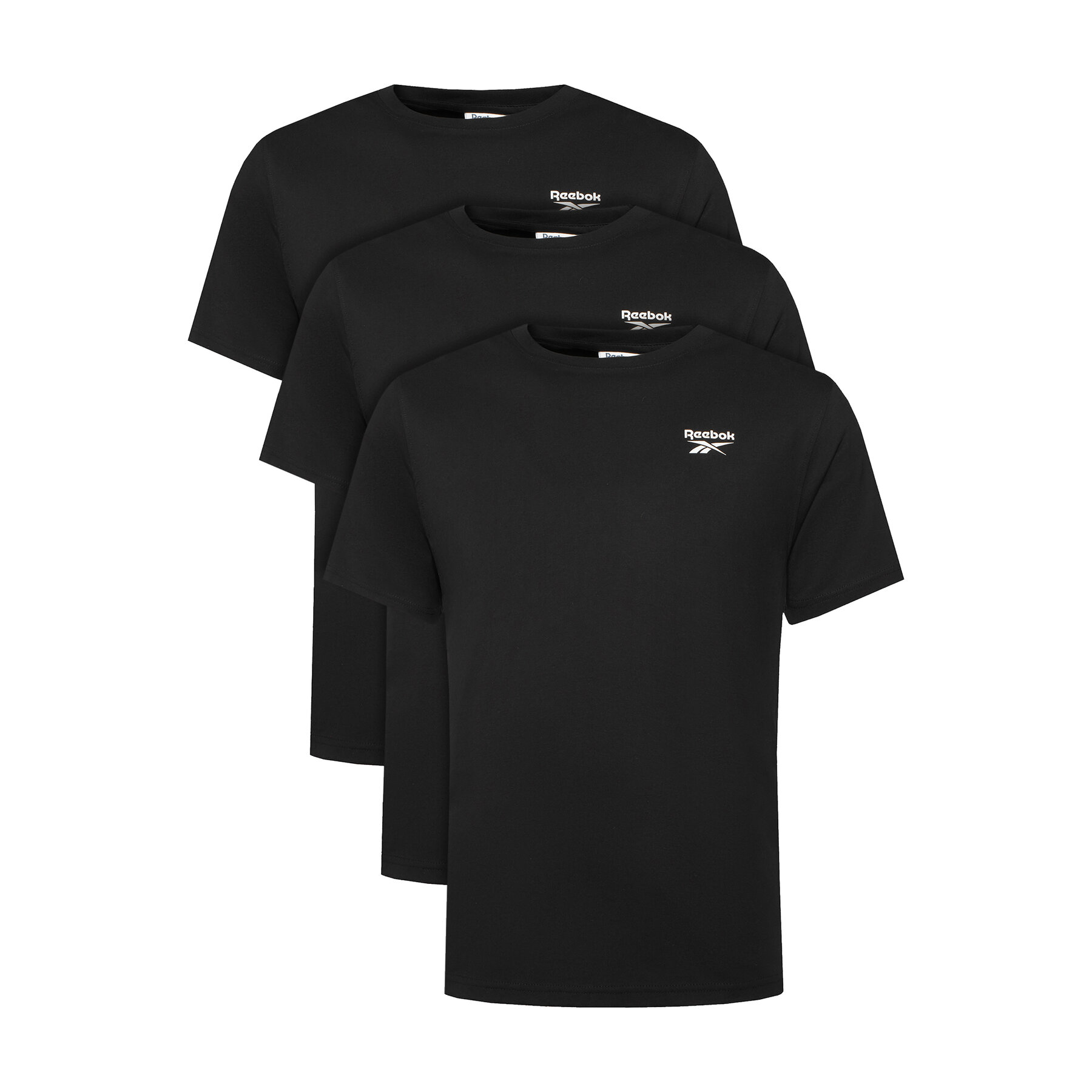Reebok Komplet t-shirt majic﻿ Wendell RK25190CCM Črna Regular Fit