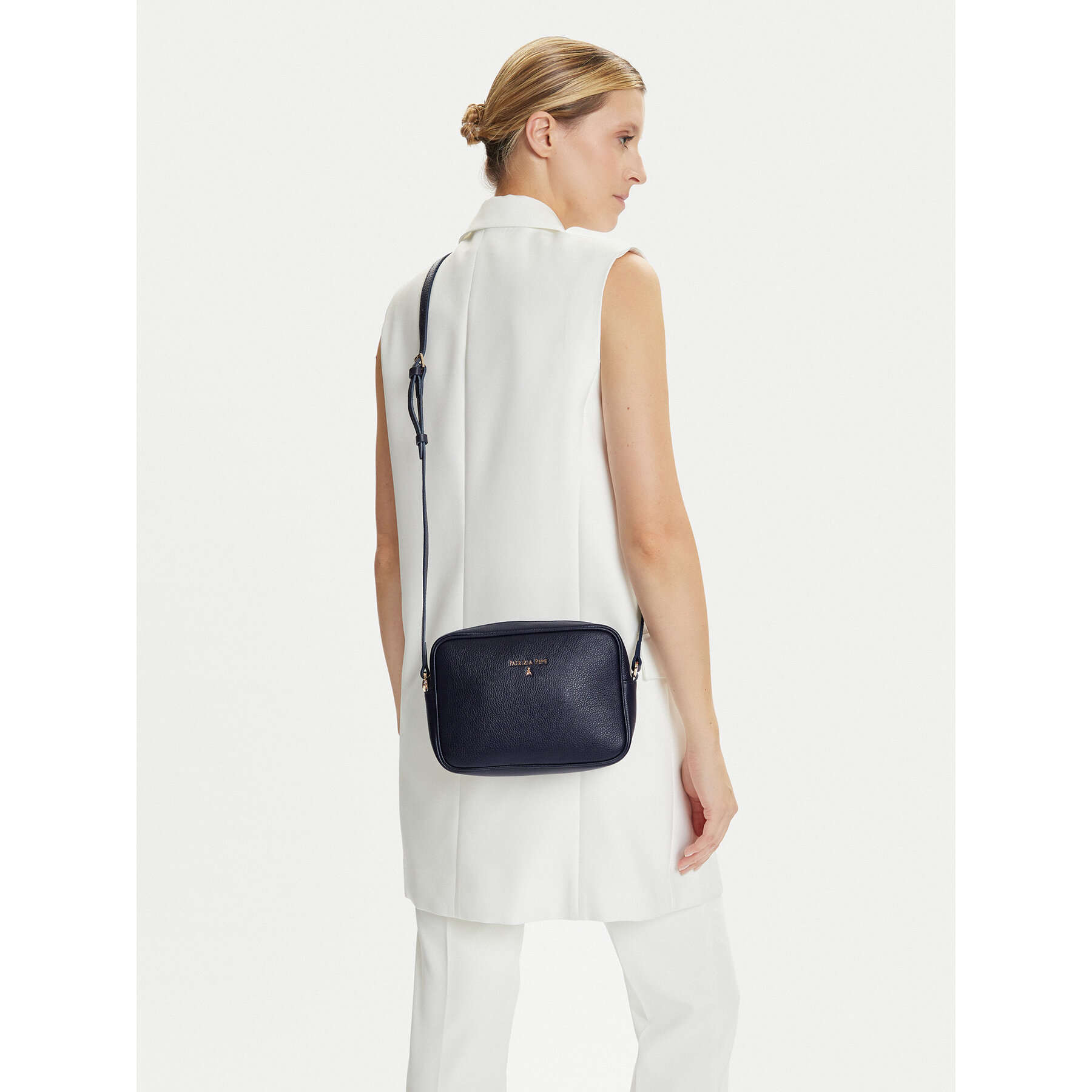 Geantă Patrizia Pepe CB8985 L001 Bleumarin