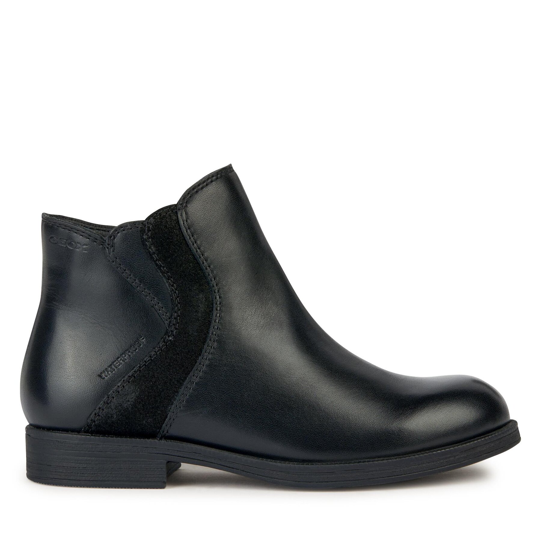 Polokozačky Geox J Agata Girl Wpf J36HZA 04377 C9999 D Černá
