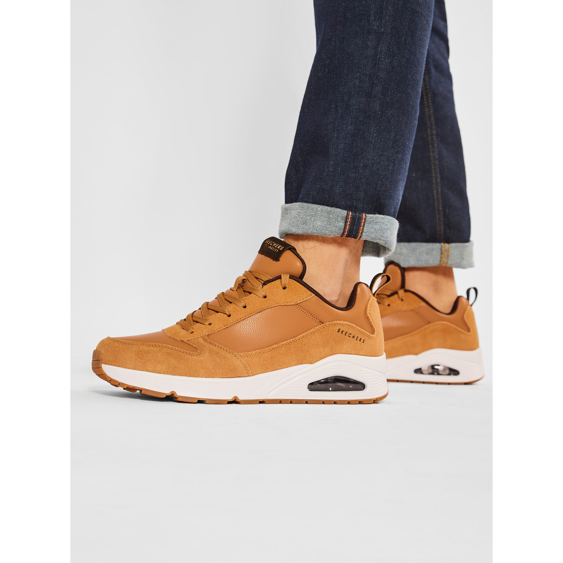 Sneakersy Skechers Uno-Stacre 52468/WSK Hnedá
