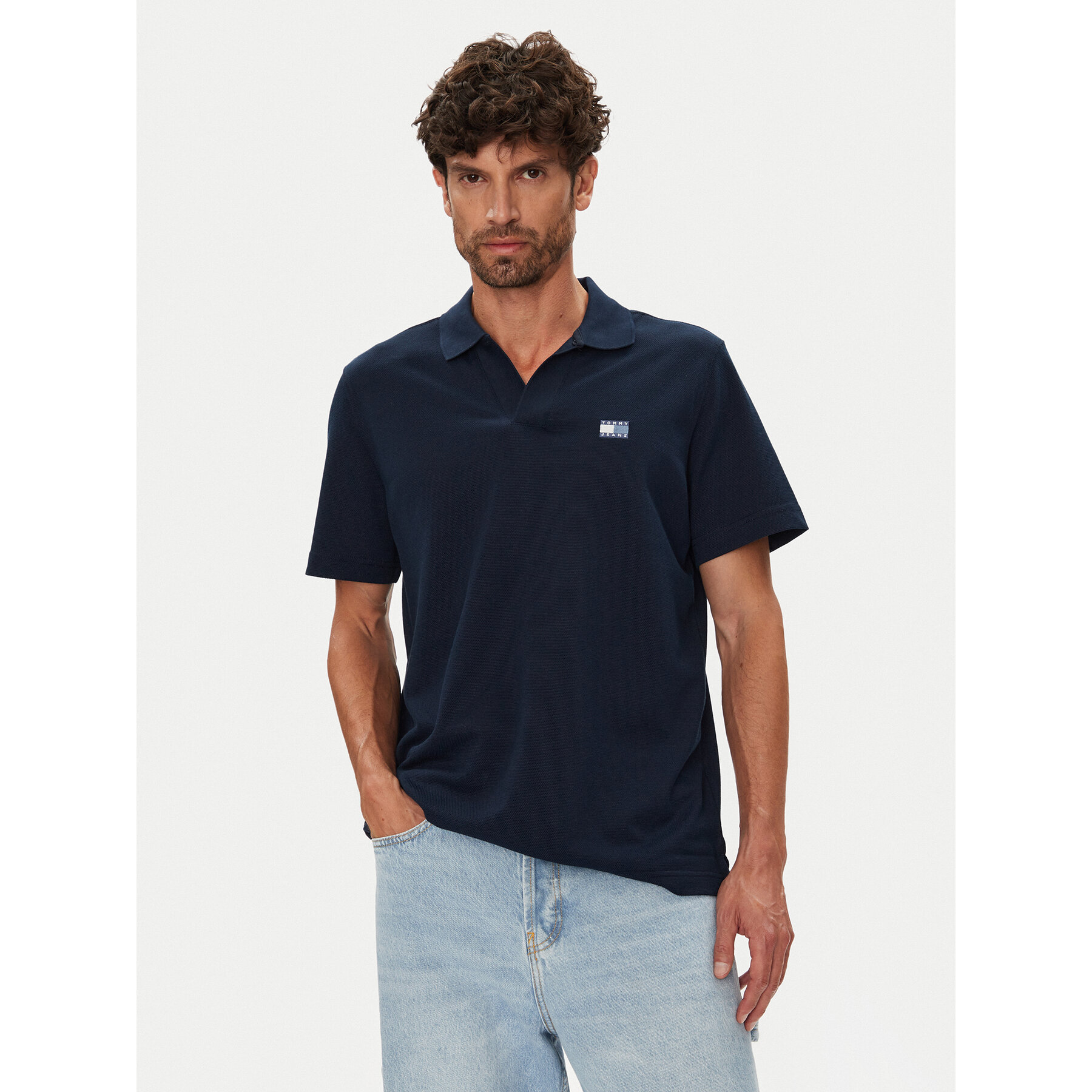 Tommy Jeans Polo Skipper DM0DM21657 Σκούρο μπλε Regular Fit