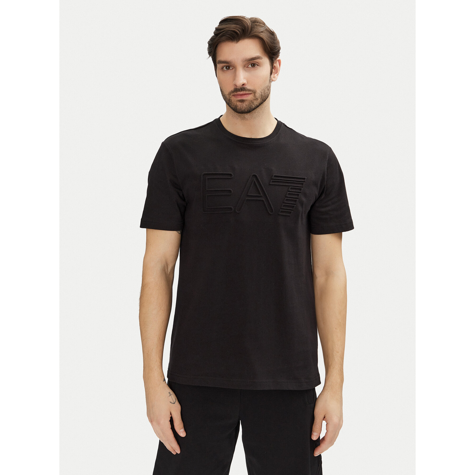 EA7 Emporio Armani Póló 7M000149 AF14772 UC001 Fekete Regular Fit