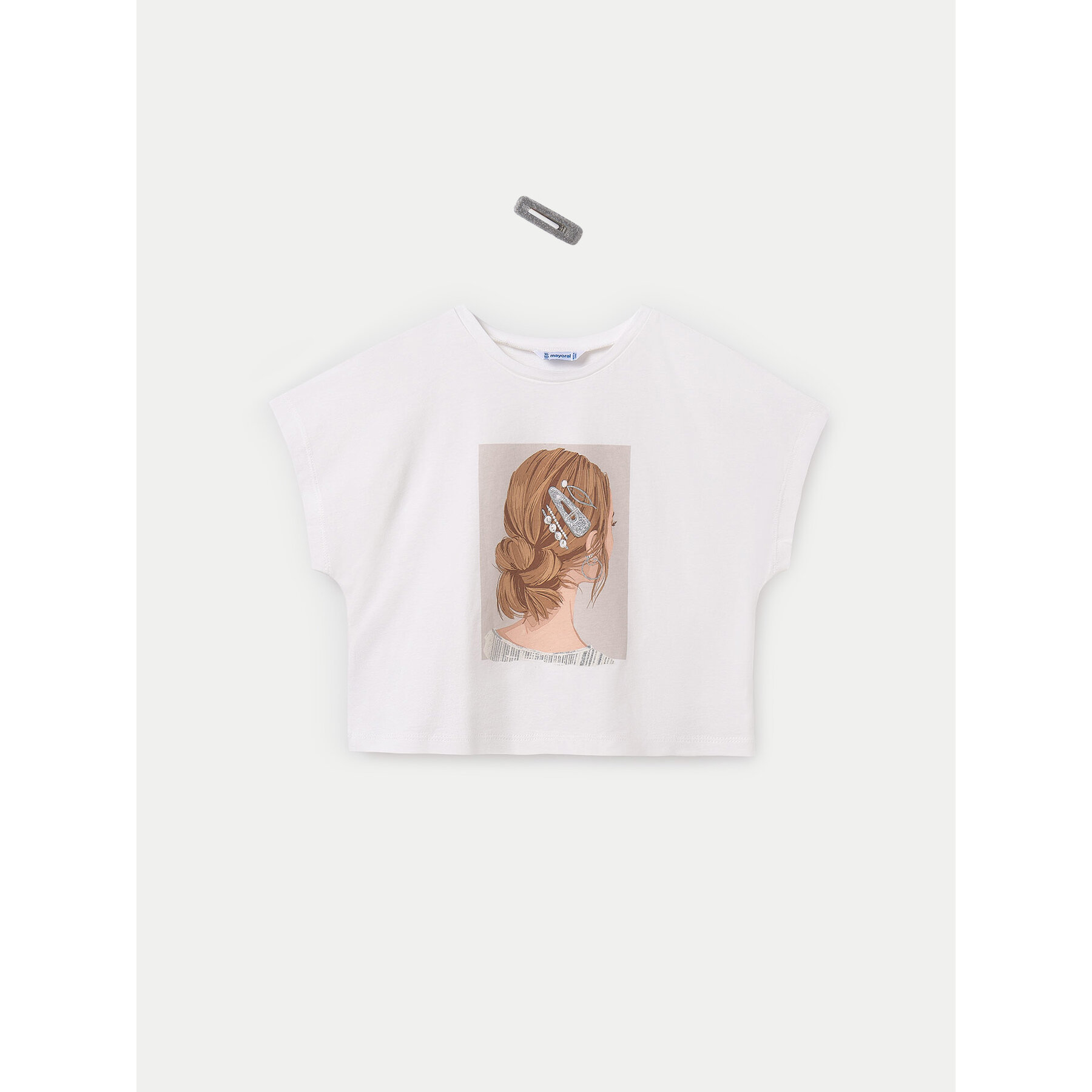 Mayoral T-Shirt 6021 Εκρού Relaxed Fit